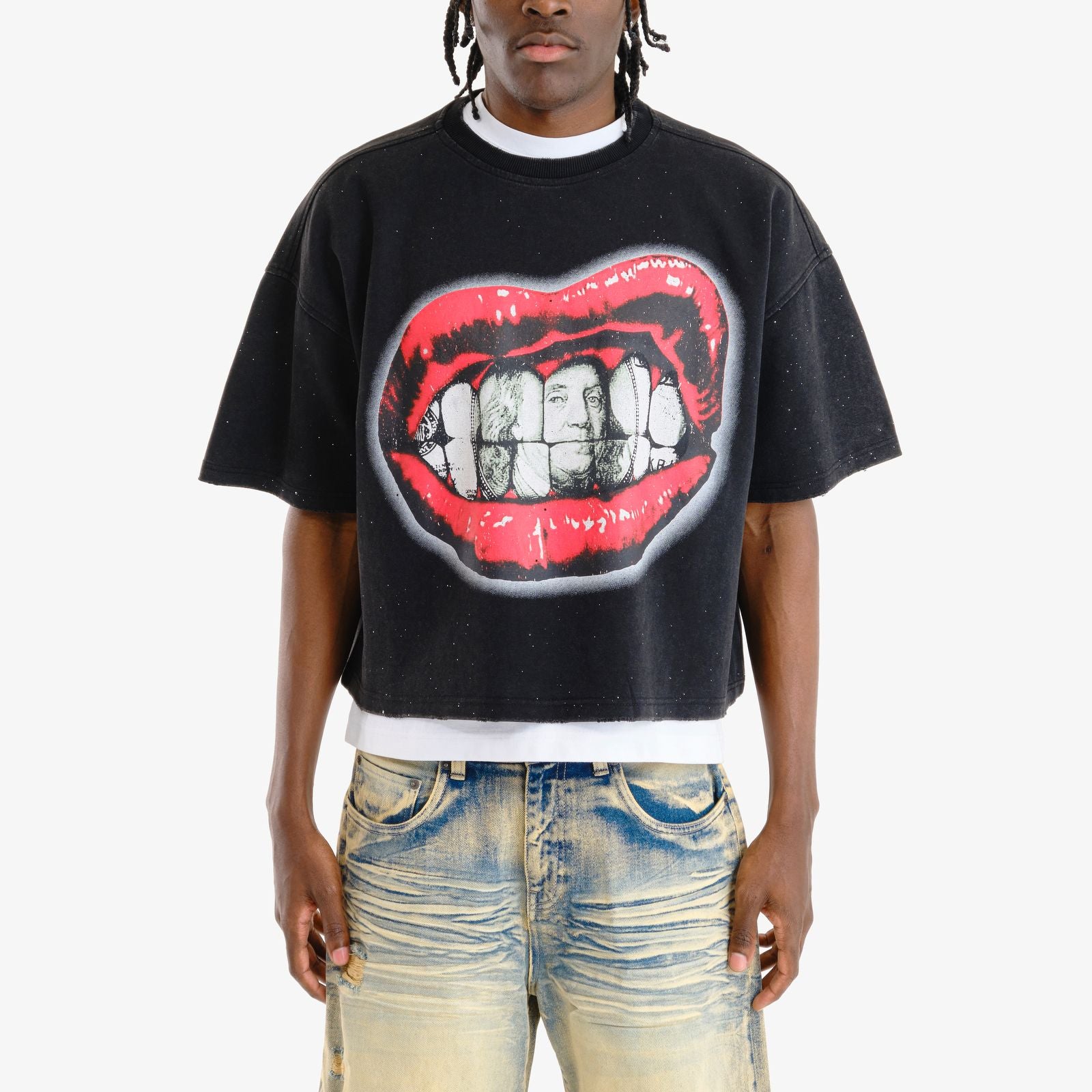 Men's Copper Rivet Money Doesn't Grow On Trees T-Shirt Black