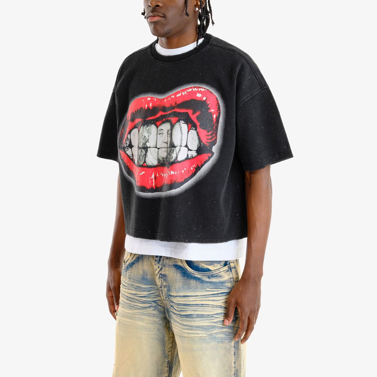 Men's Copper Rivet Money Doesn't Grow On Trees T-Shirt Black