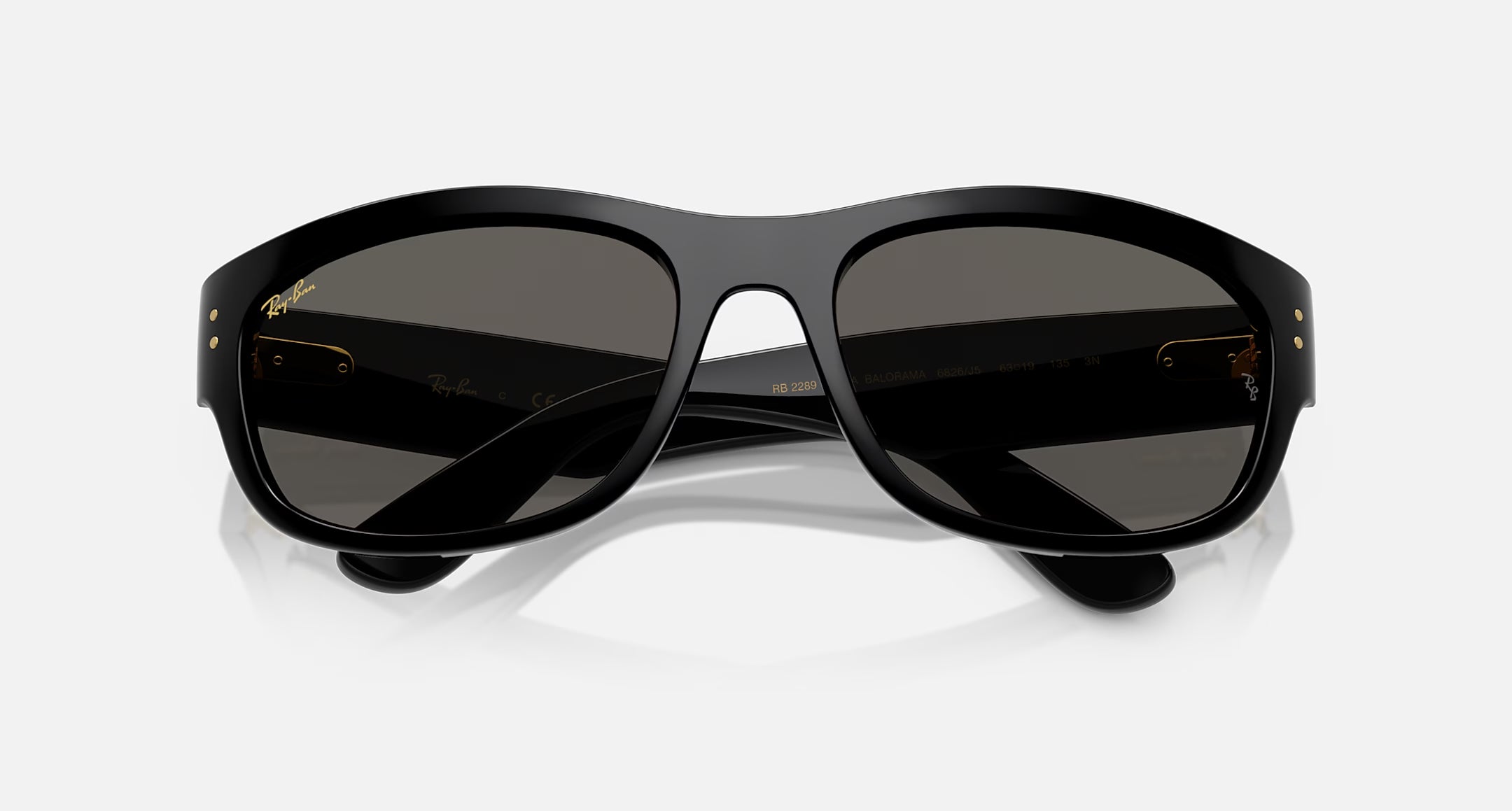 Ray-Ban Mega Balorama Blacked Out Sunglasses Polished Black