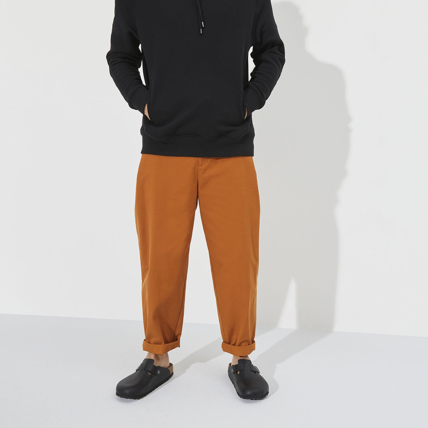 Men's BIRKENSTOCK Boston Grip Leather Vintage Wood Black