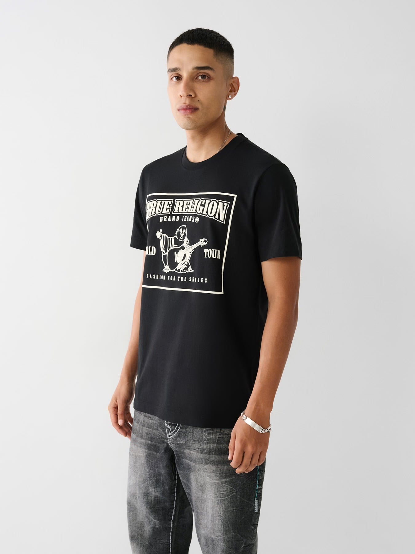 Men's True Religion Buddha Logo Tee Black