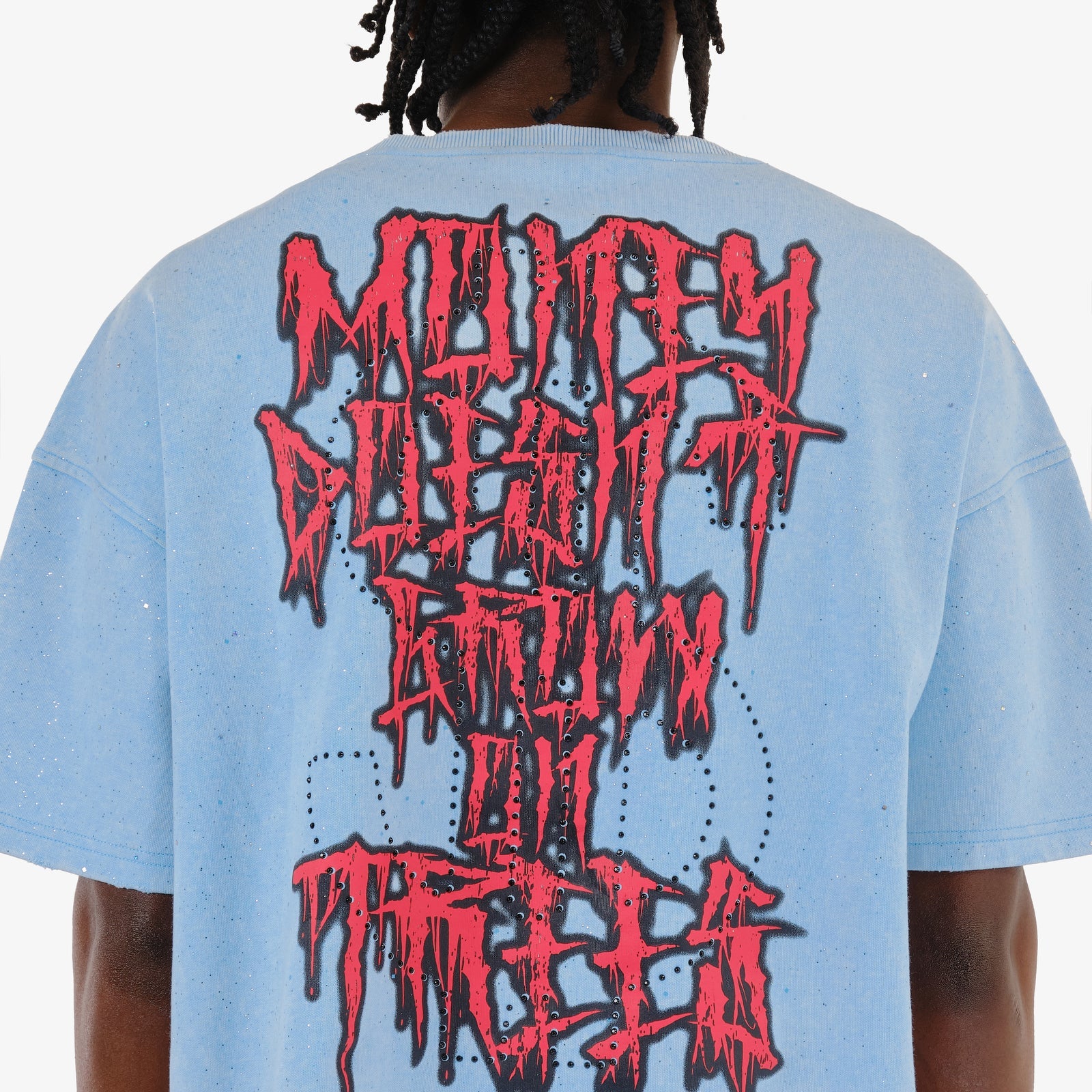 Men's Copper Rivet Money Doesn't Grow On Trees T-Shirt Sky Blue