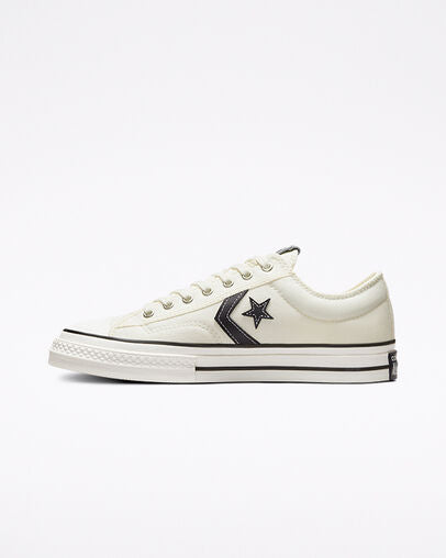 Unisex Converse Star Player 76 Premium Canvas Shoes Vintage White
