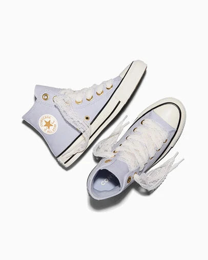 Big Kid Converse Chuck Taylor All Star High Tops Shoes Lace Lavender