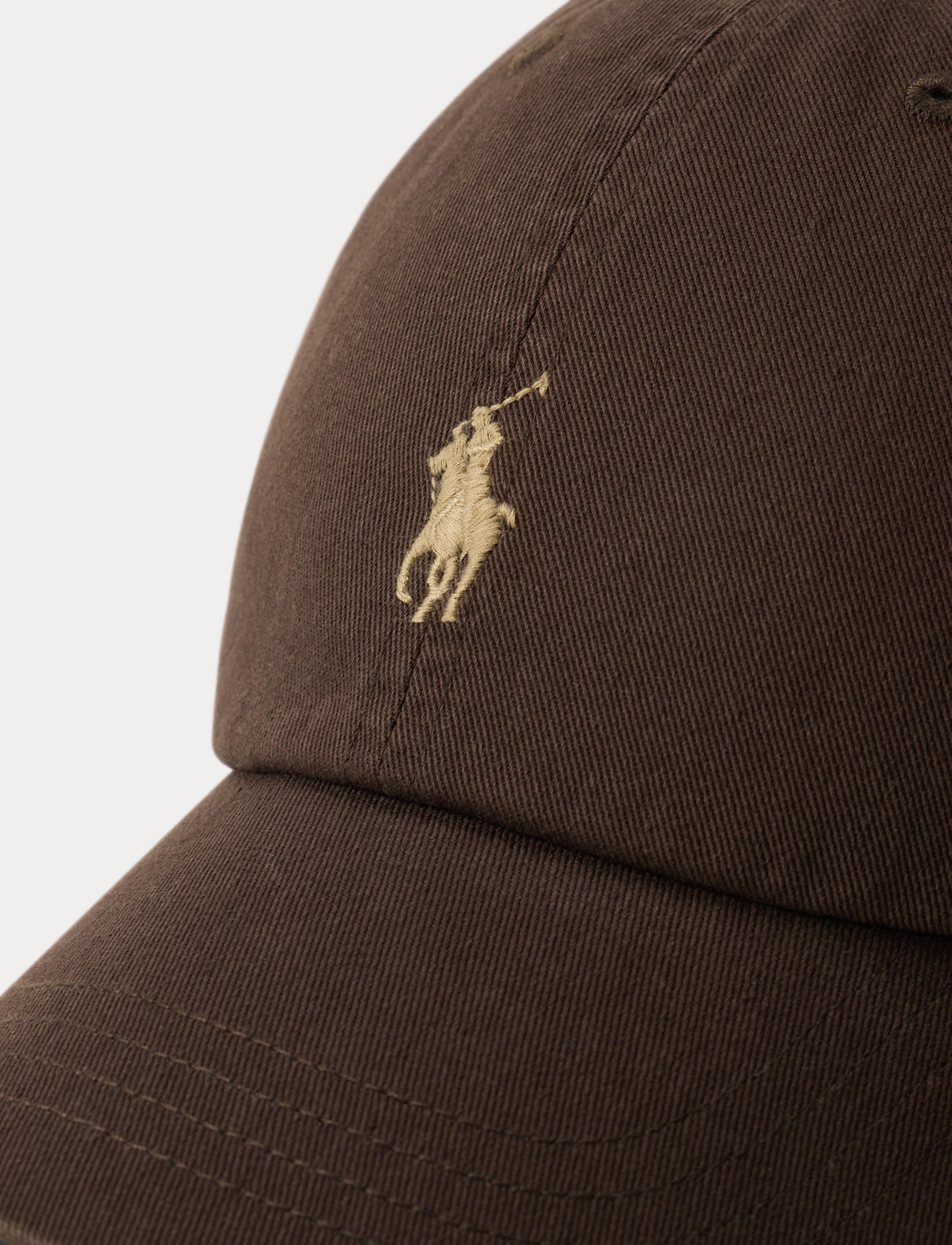 Men's Polo Ralph Lauren Iconic Cotton Chino Ball Cap Nutmeg Brown