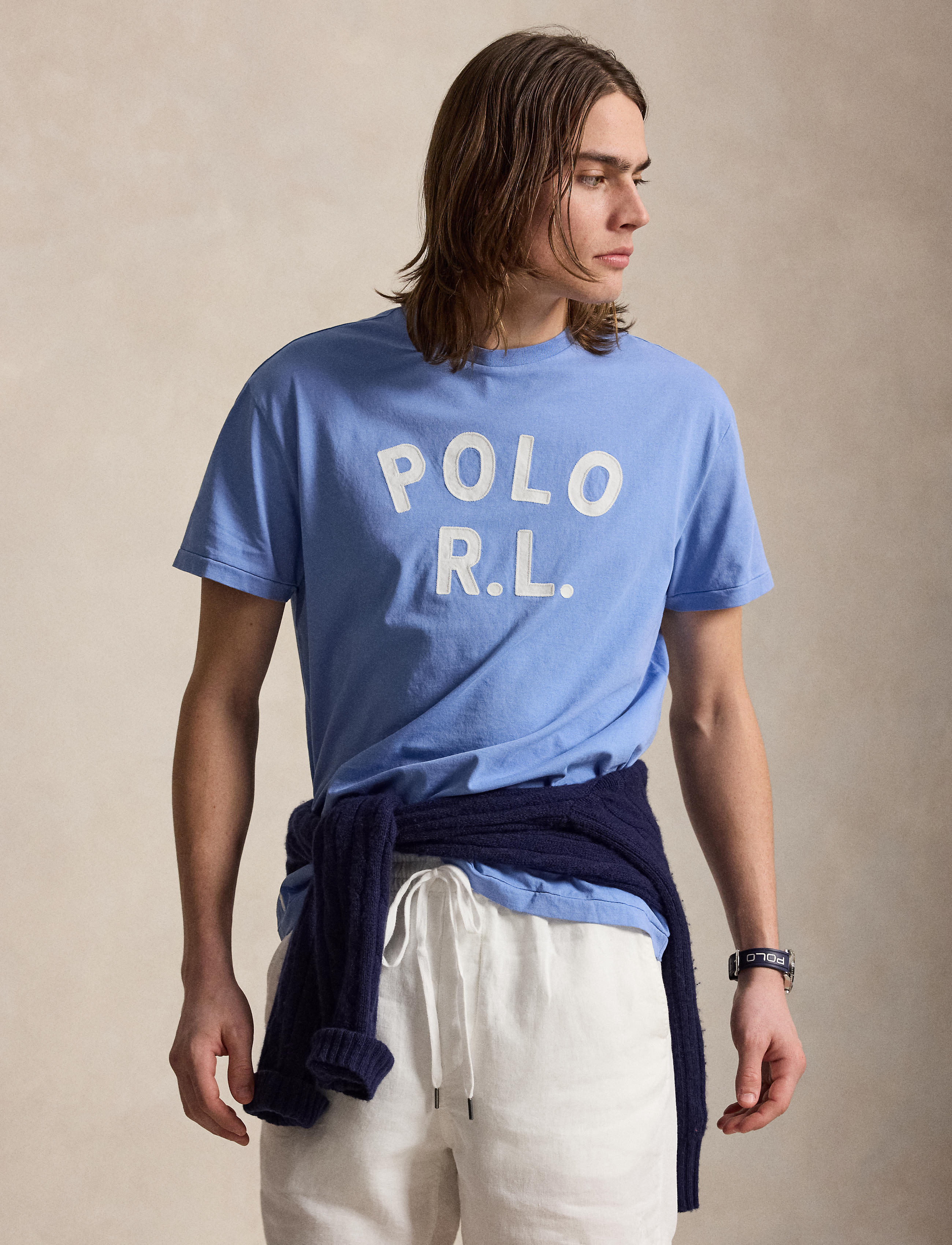Men's Polo Ralph Lauren Classic Fit Logo Jersey T-Shirt Bristol Blue