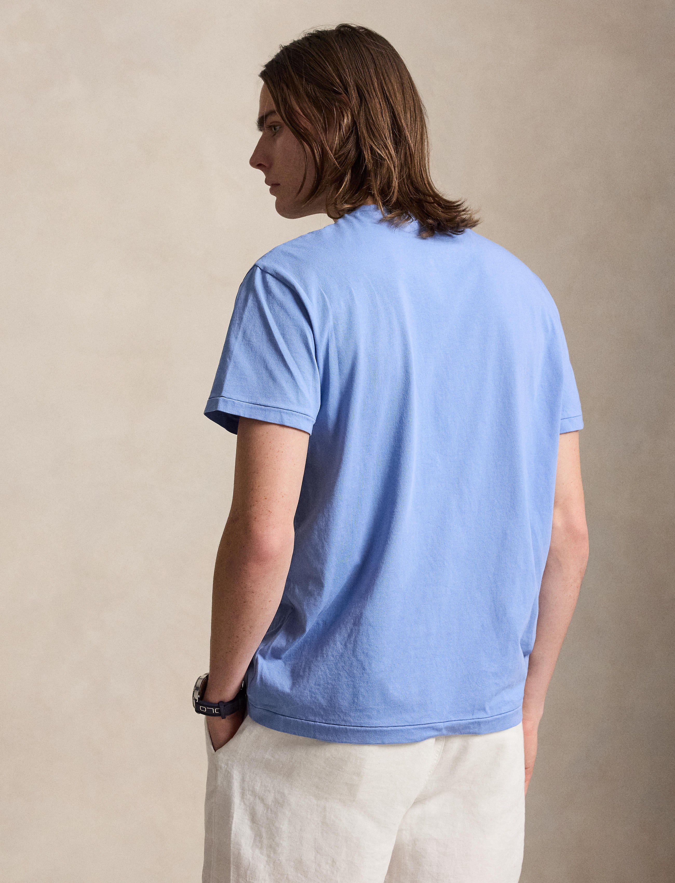Men's Polo Ralph Lauren Classic Fit Logo Jersey T-Shirt Bristol Blue