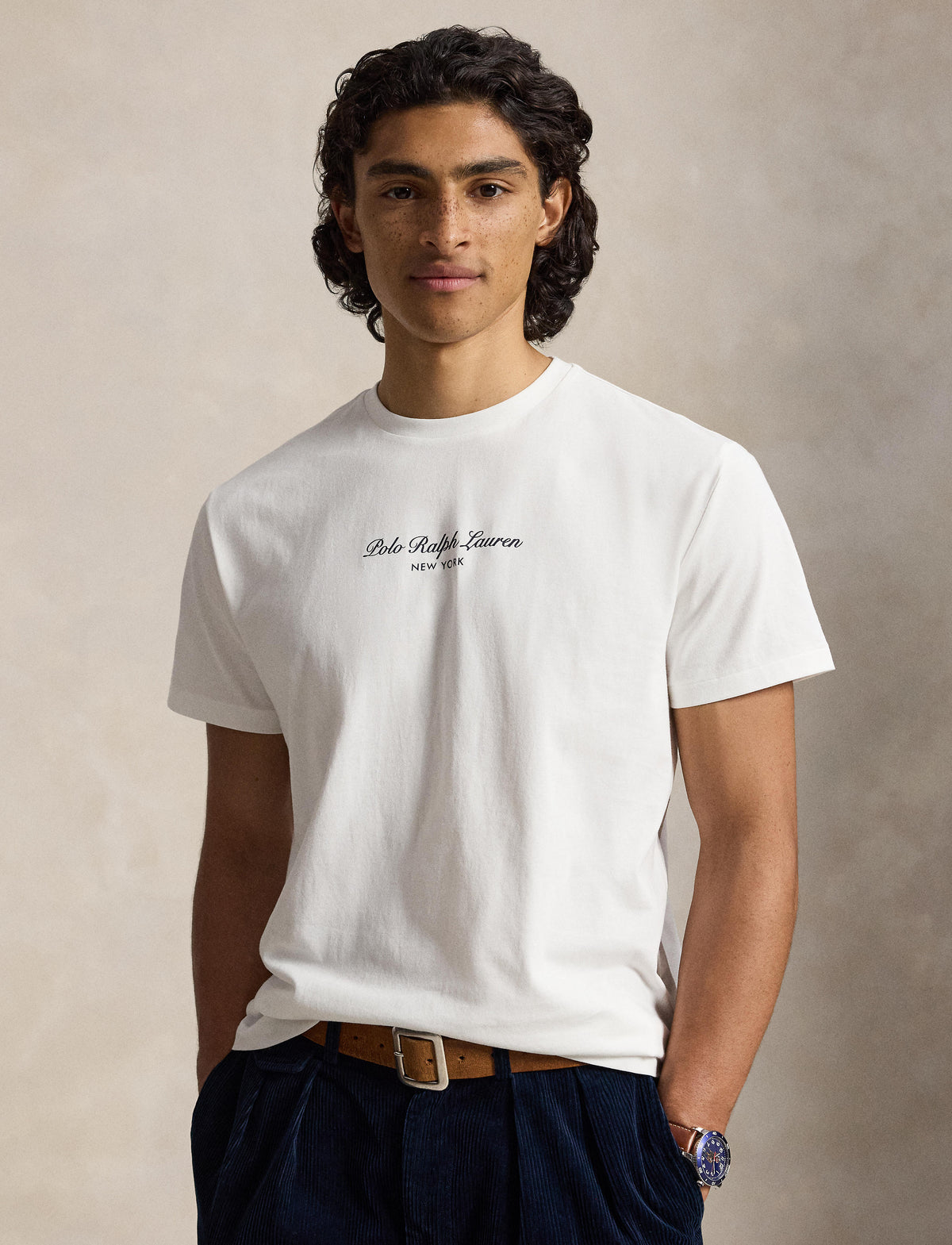 Men's Polo Ralph Lauren Classic Fit Logo Jersey T-Shirt White