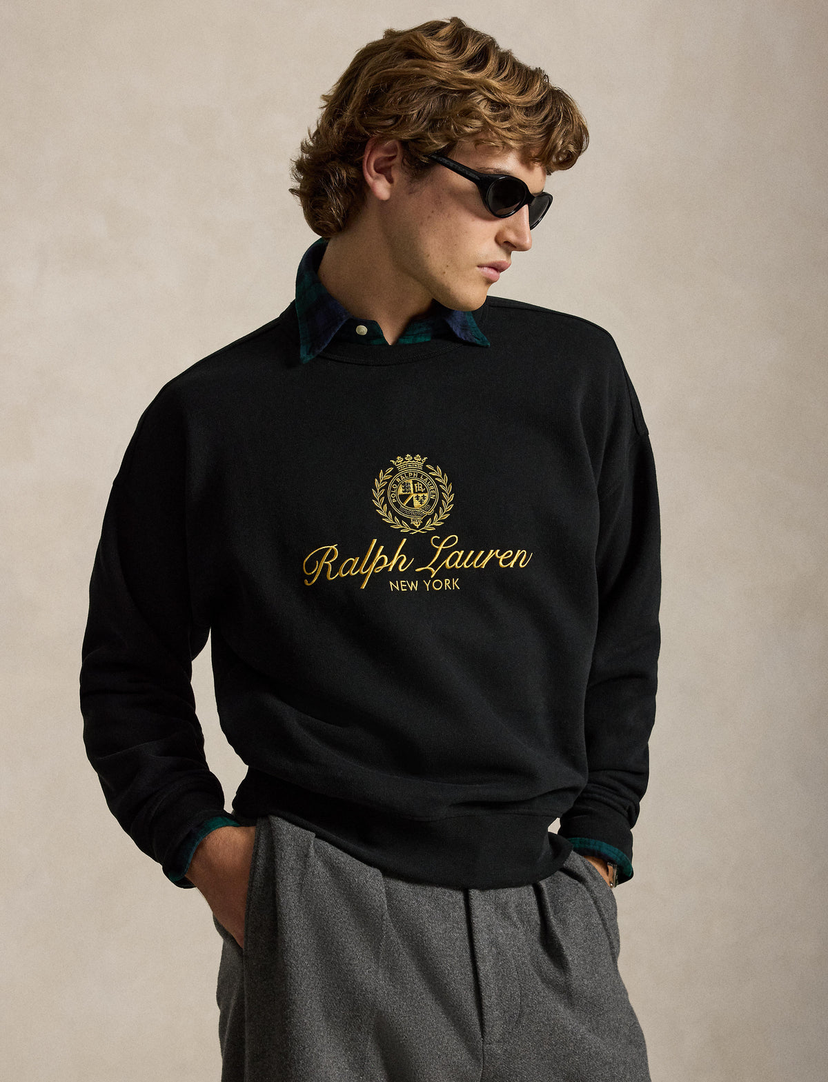 Men's Polo Ralph Lauren The RL Fleece Relaxed Fit Sweatshirt Black