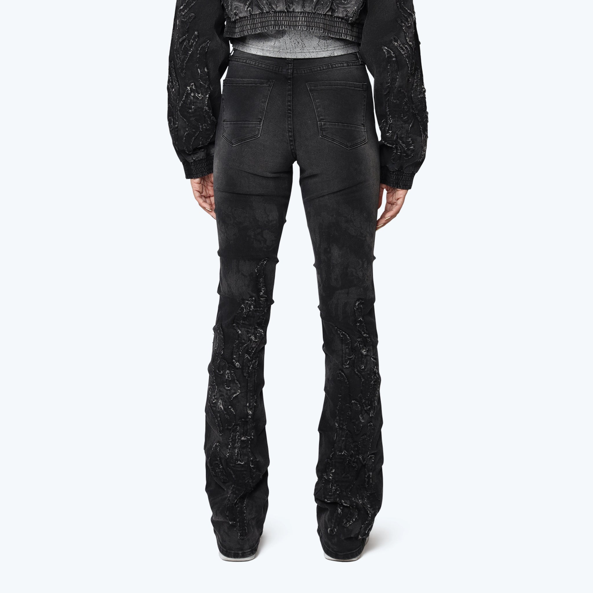 Women's Smoke Rise High Rise Stacked Side Pinched Jeans Derby Black