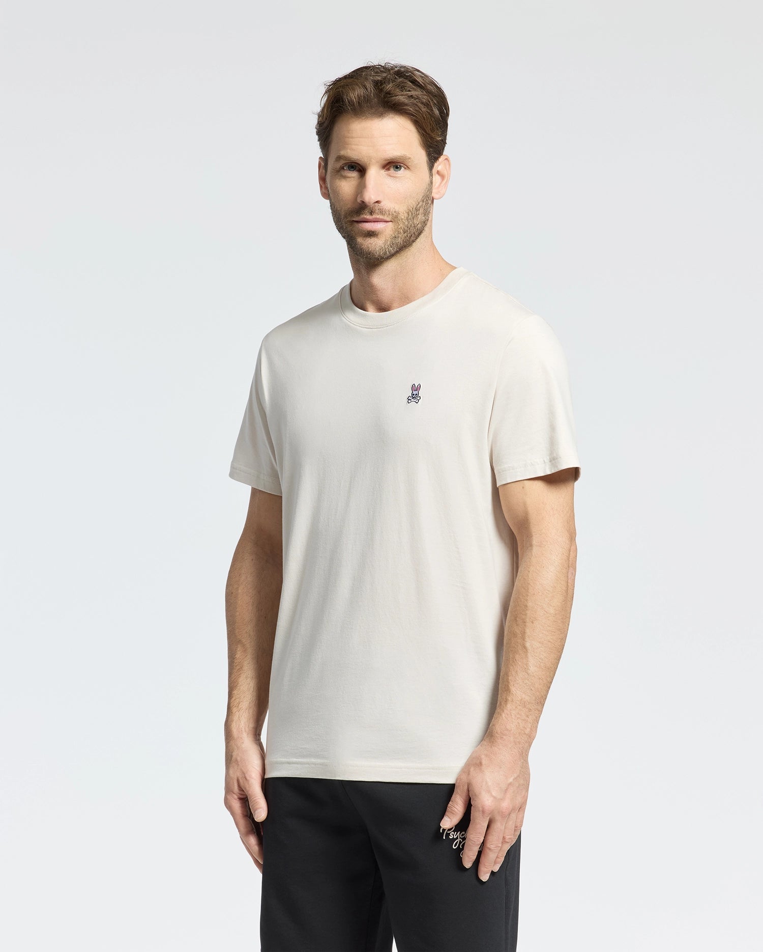 Men's Psycho Bunny Classic Crew Neck Tee Natural Linen