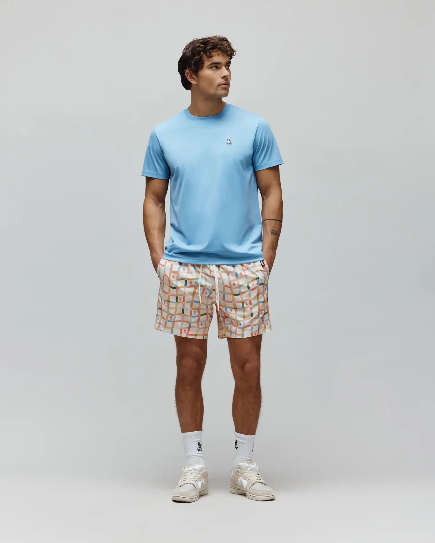 Men's Psycho Bunny Classic Crew Neck Tee Glacier Blue