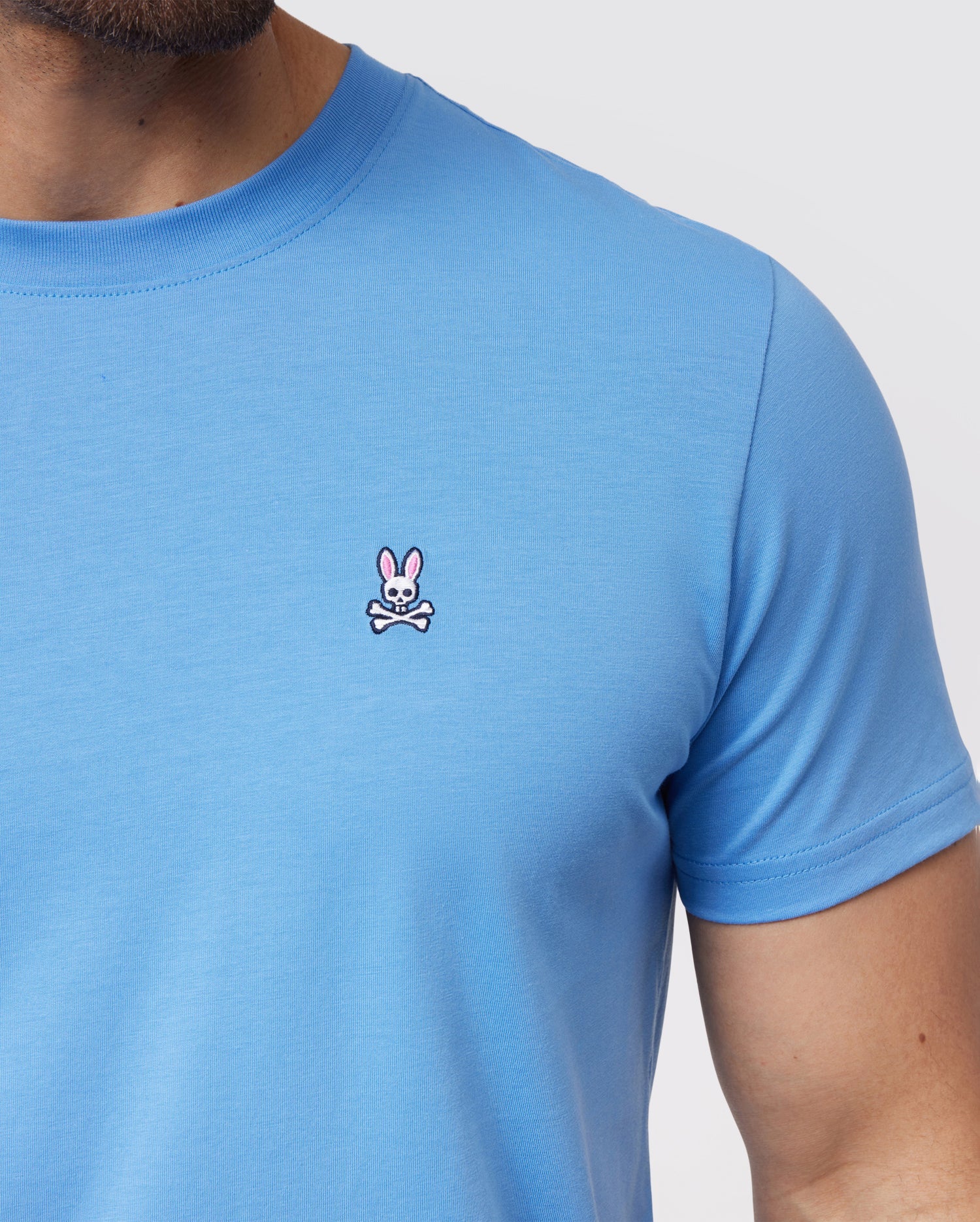 Men's Psycho Bunny Classic Crew Neck Tee Mountain Sky