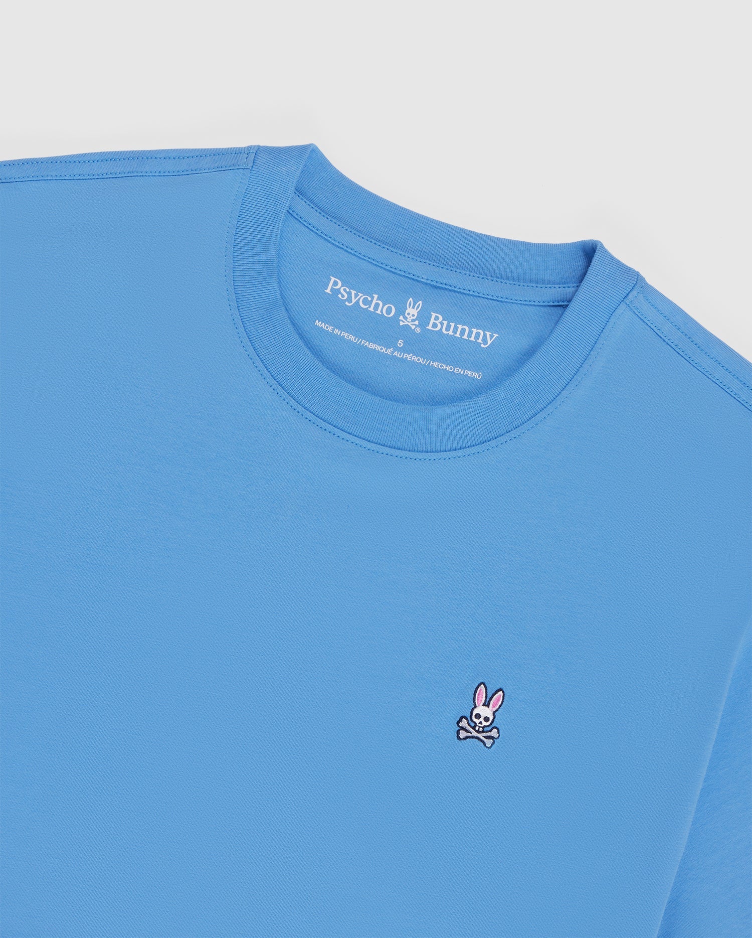 Men's Psycho Bunny Classic Crew Neck Tee Mountain Sky