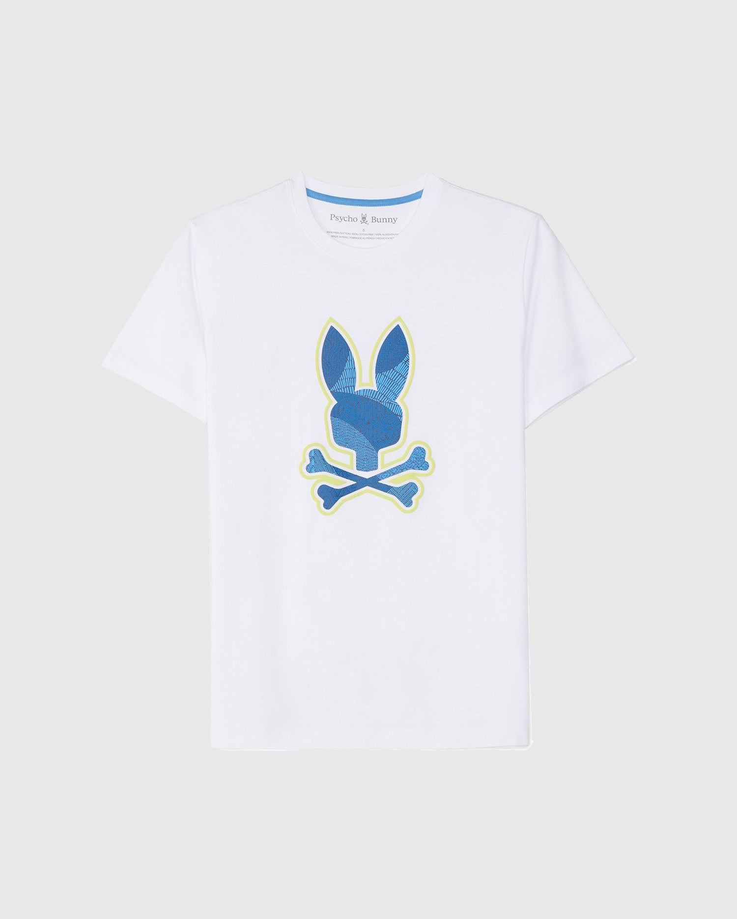 Men's Psycho Bunny Lenox Graphic Tee White