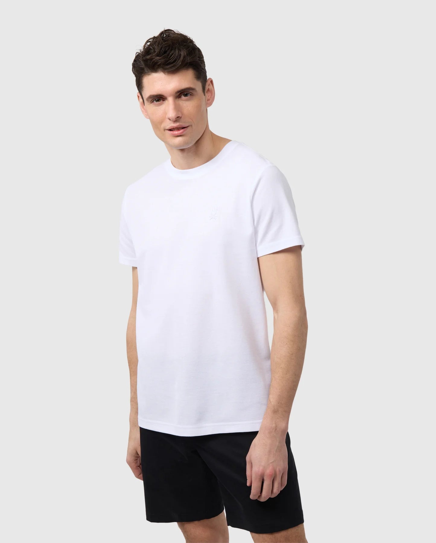 Men's Psycho Bunny Stanford Pique Tee White
