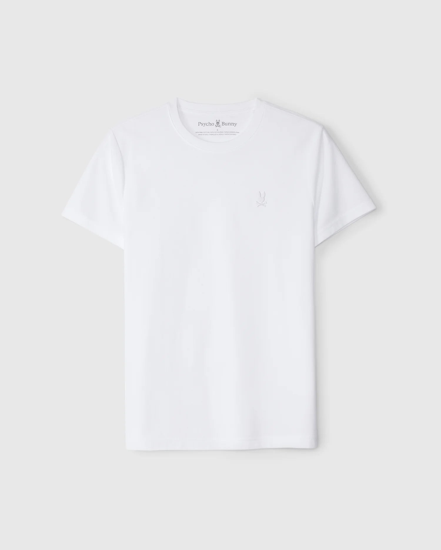 Men's Psycho Bunny Stanford Pique Tee White