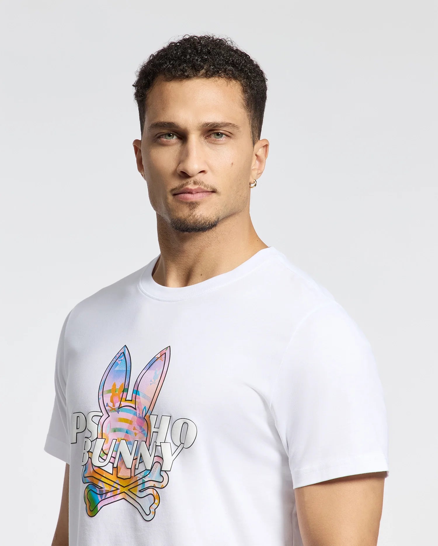 Men's Psycho Bunny Milos Graphic Tee White