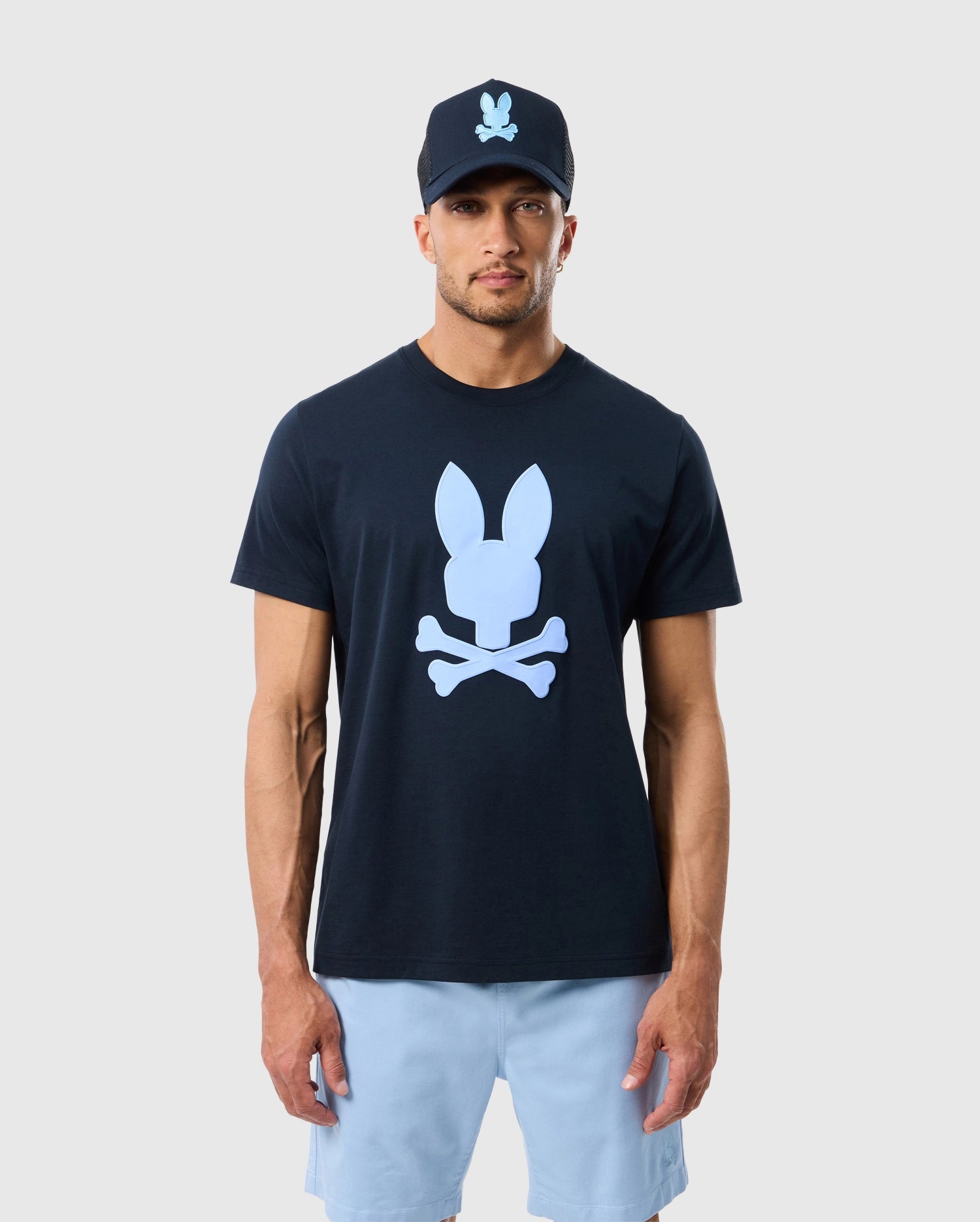 Men's Psycho Bunny Houston Graphic Tee Navy