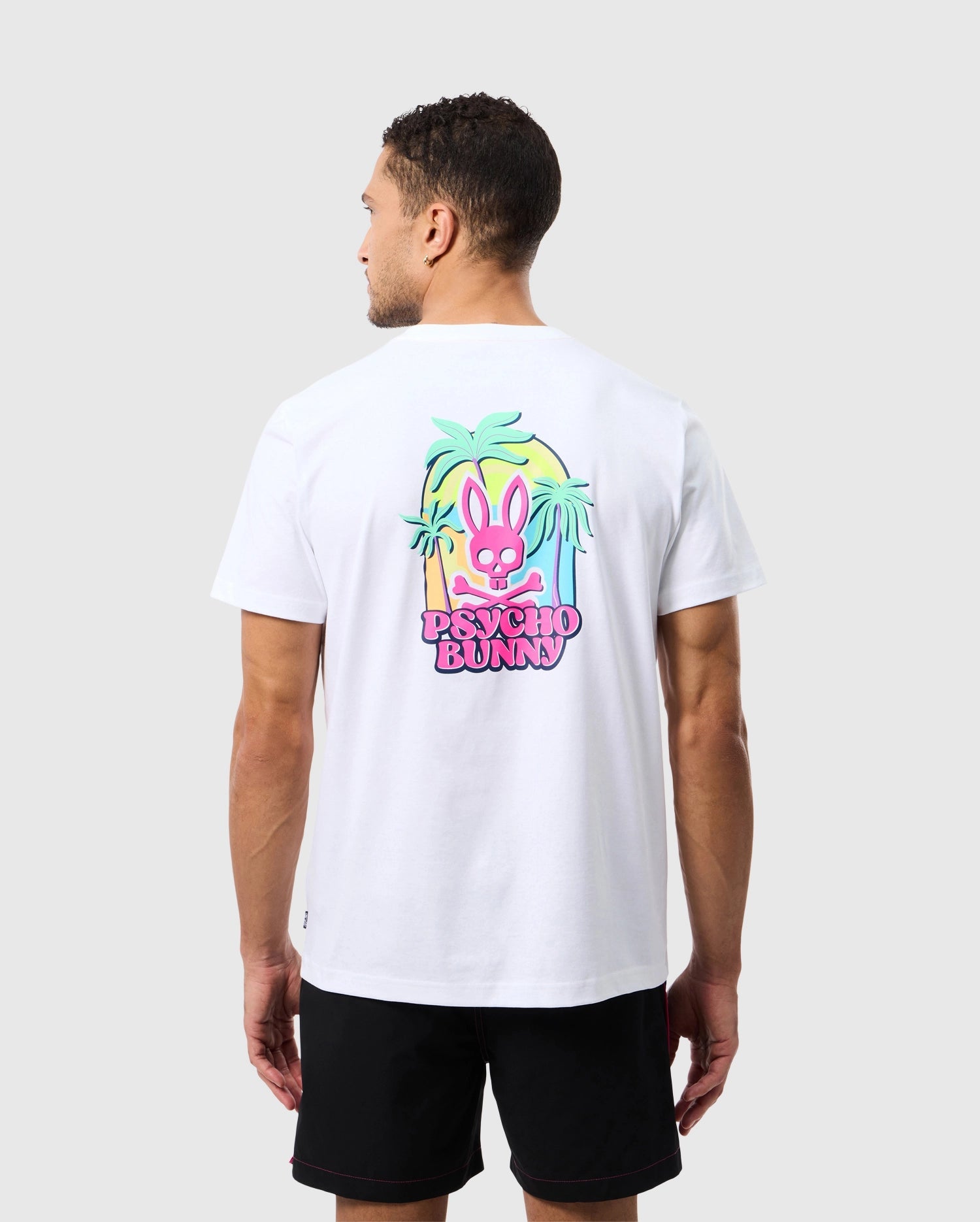 Men's Psycho Bunny Redland Graphic Tee White