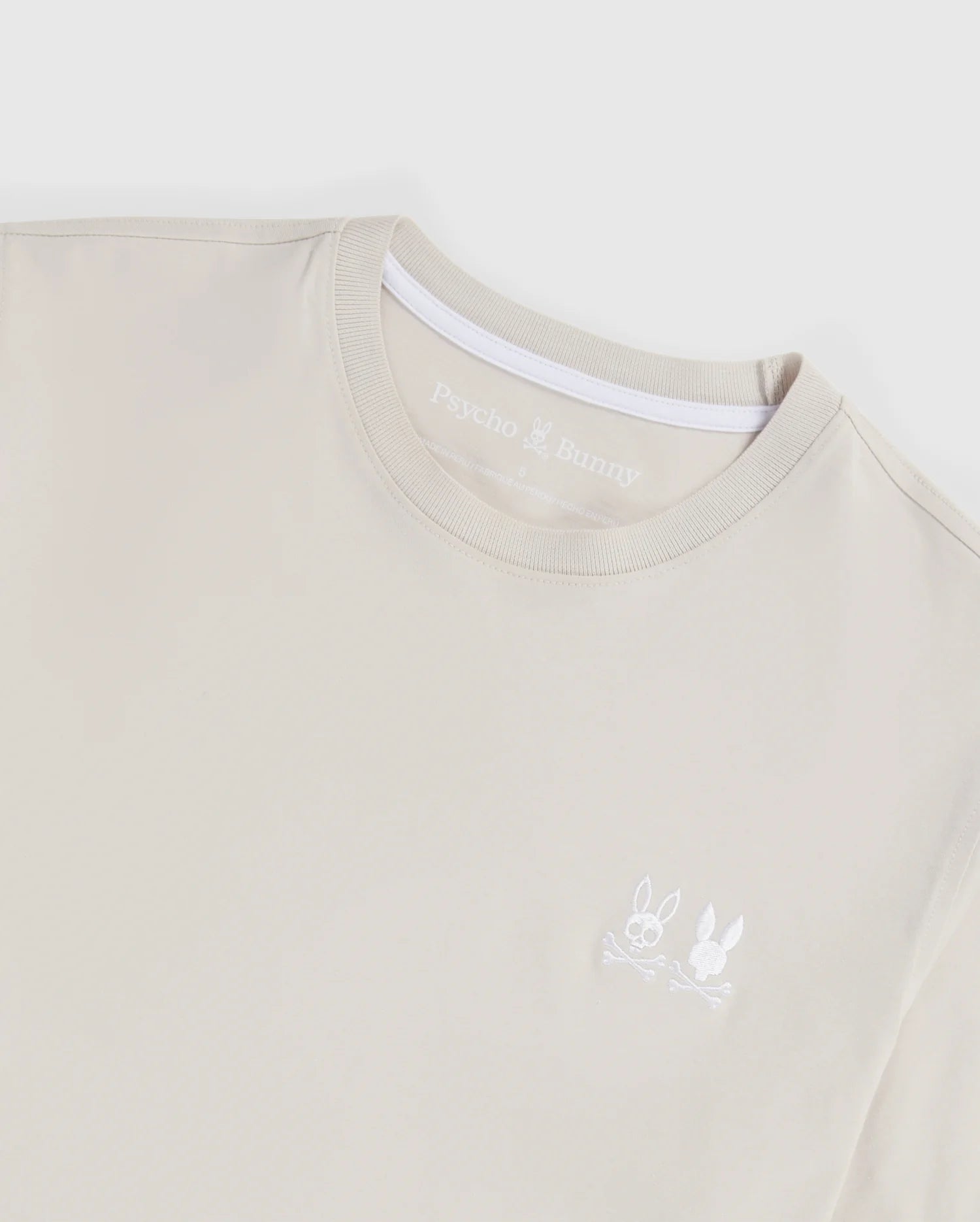 Men's Psycho Bunny Kingwood Embroidery Twin Bunny Tee Linen