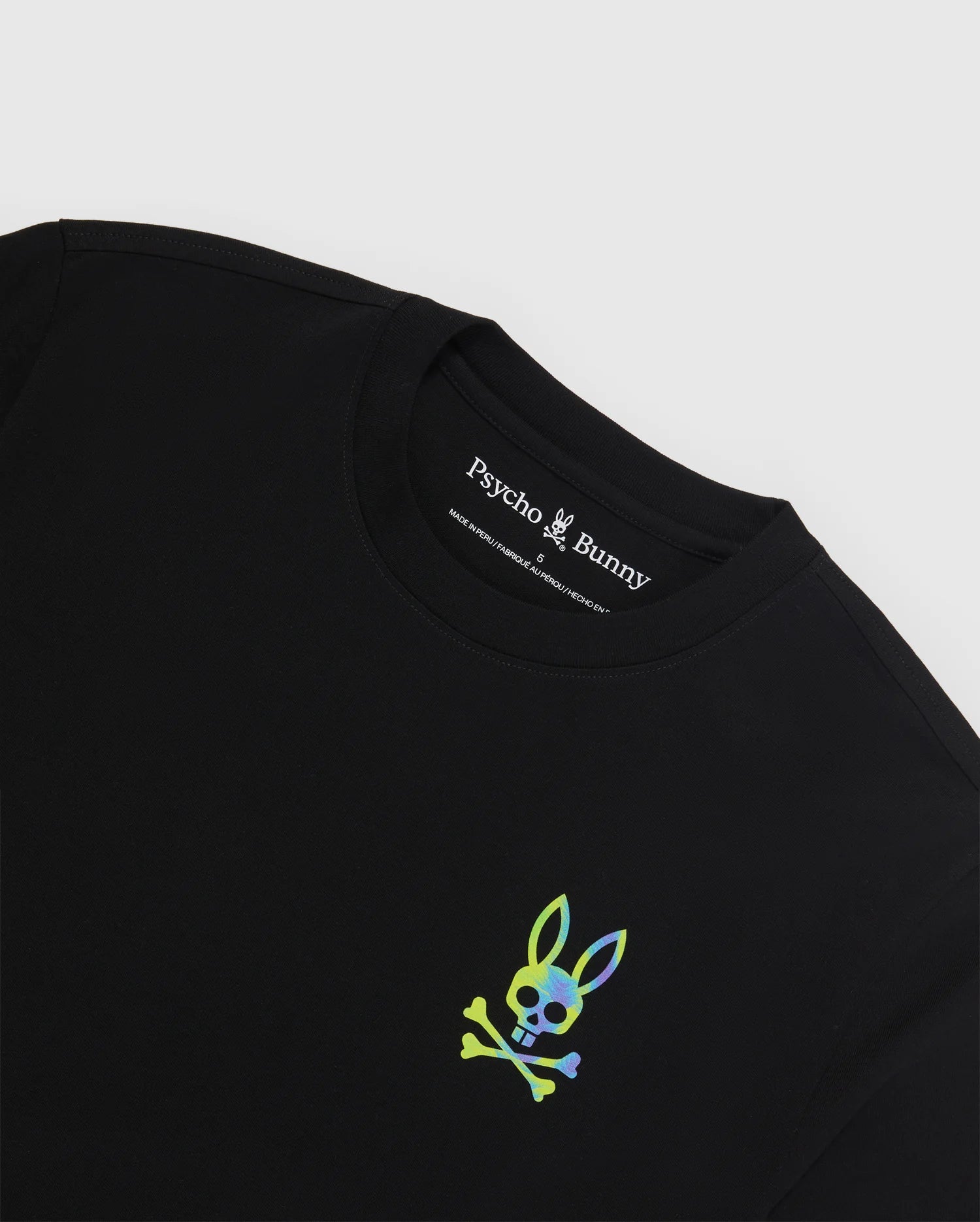 Men's Psycho Bunny Montgomery Back Graphic Tee Black