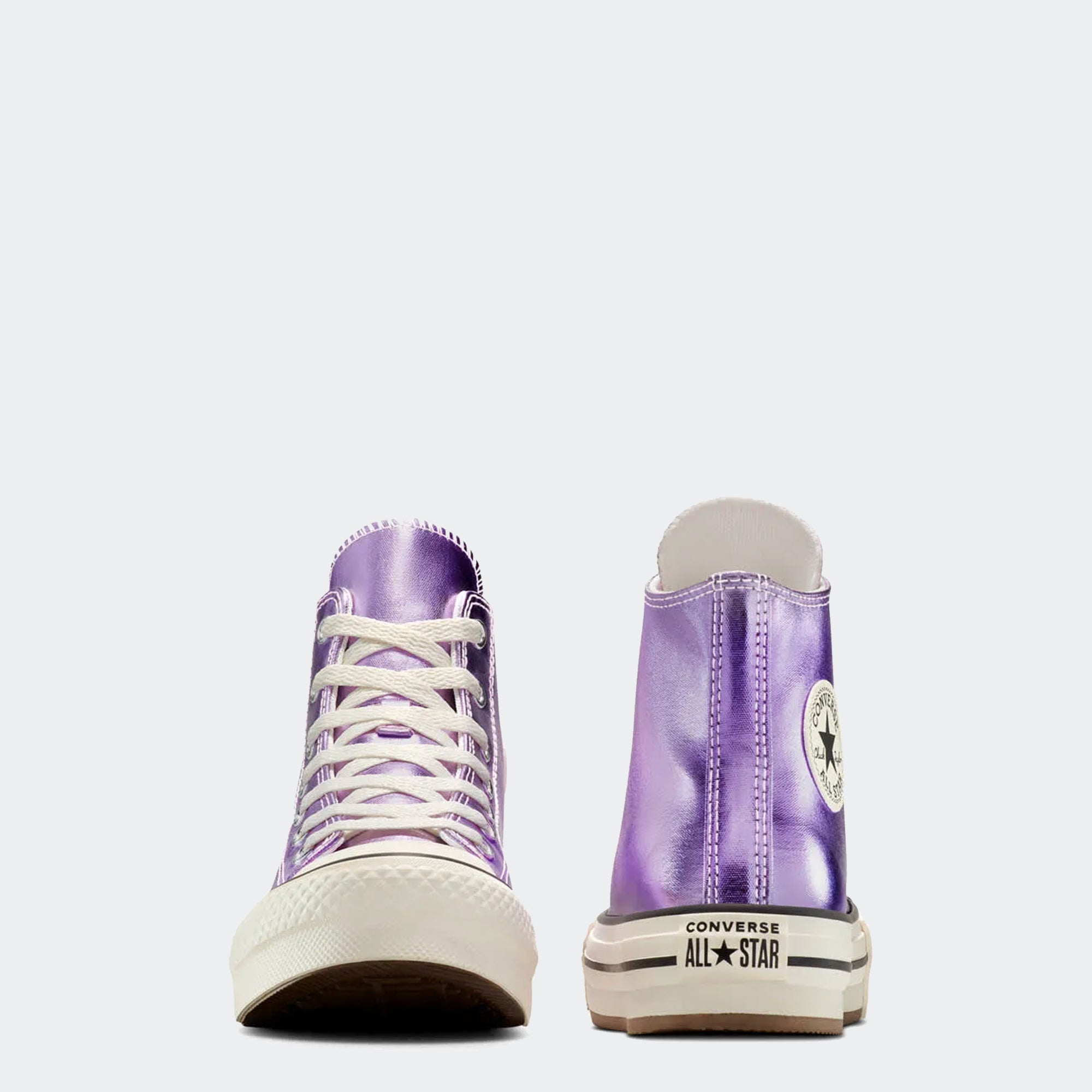 Big Kid Converse Chuck Taylor All Star EVA Lift Platform Metallic Purple / Egret / Black