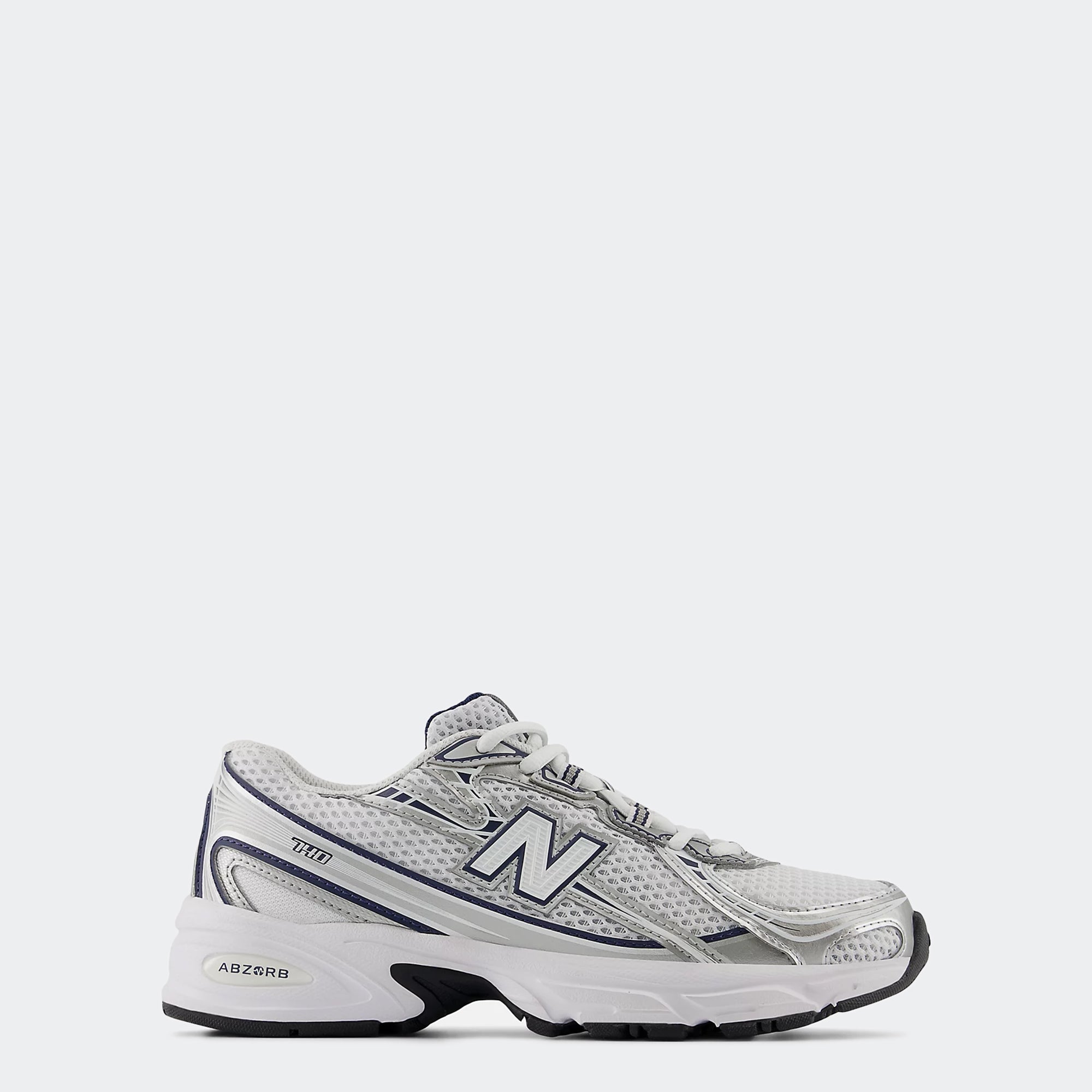 Big Kids New Balance 740 Bungee Shoes White Navy