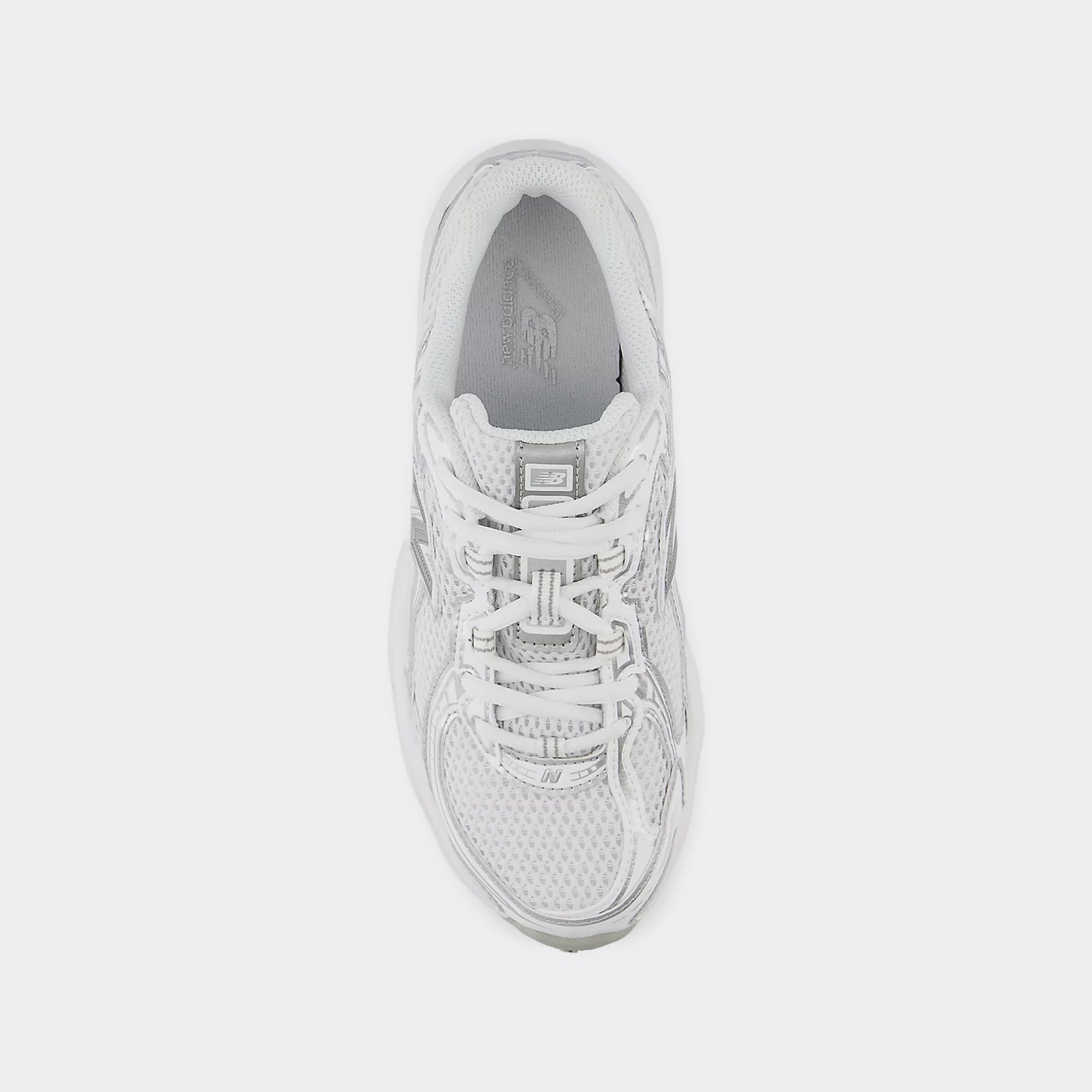 Big Kids New Balance 740 Shoes White with Silver Metallic