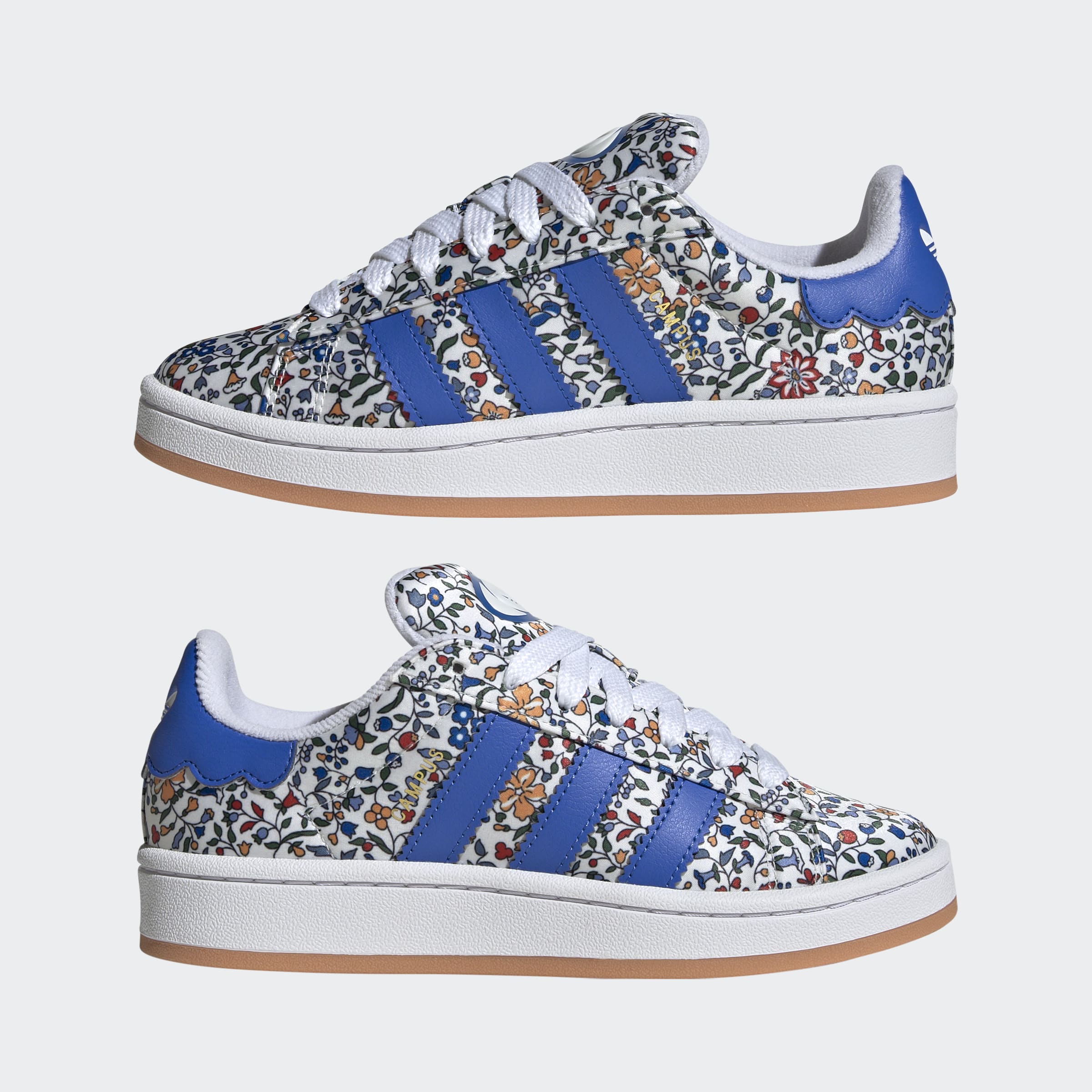 Big Kids adidas Originals Campus 00S x Liberty London Shoes Blue / Blue / Off White