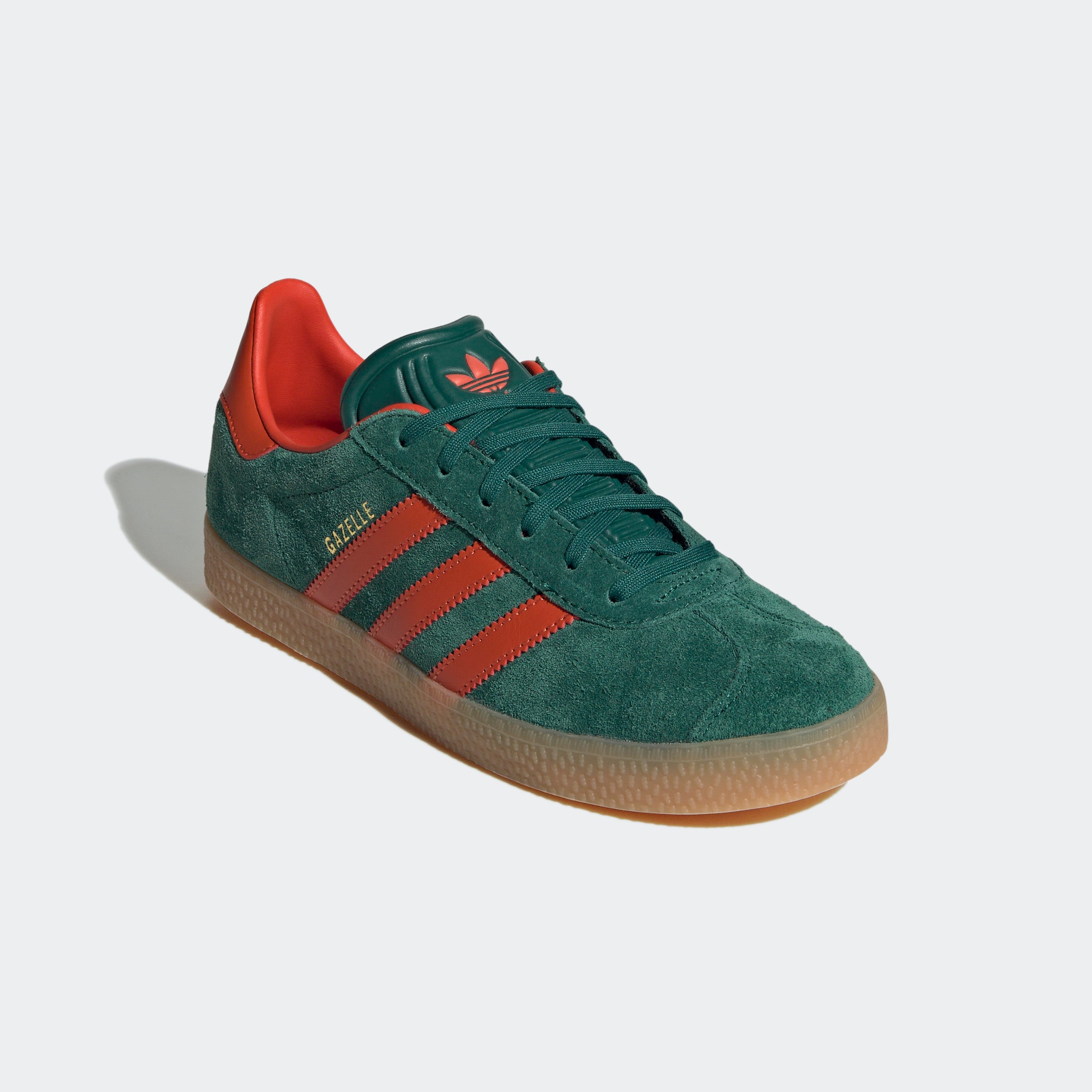 Big Kids adidas Originals Gazelle Shoes Collegiate Green