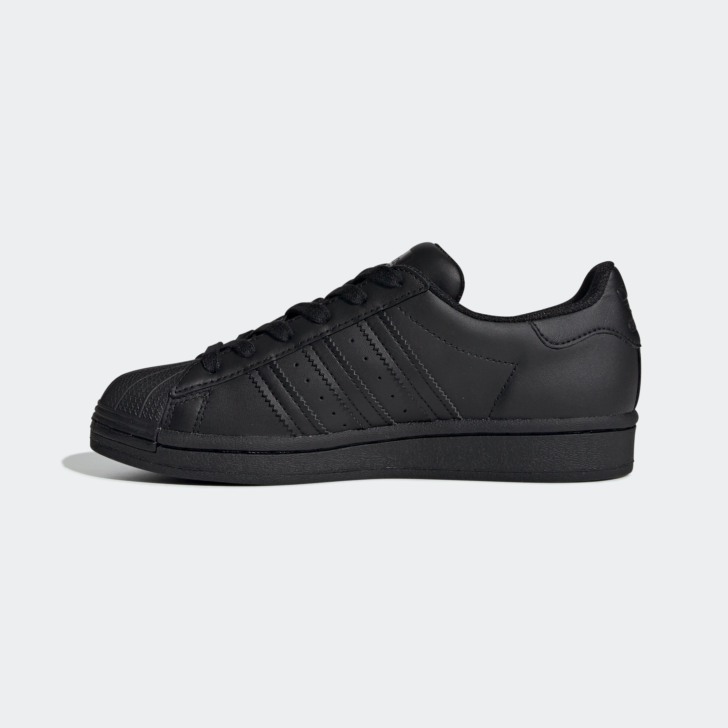 Big Kids adidas Originals Superstar Shoes Triple Black