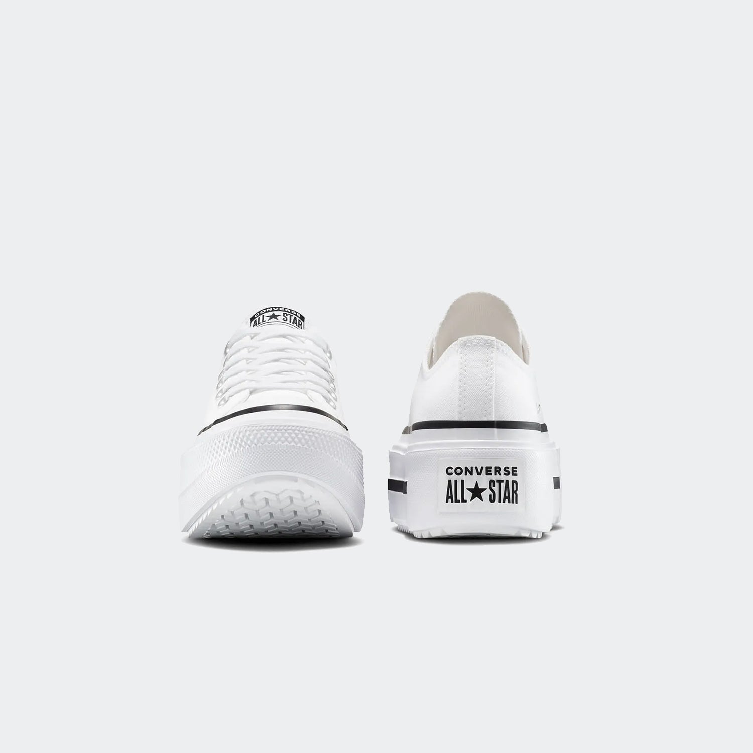 Unisex Converse Chuck Taylor All Star Lift Double Stack Ox Shoes White / Black / White