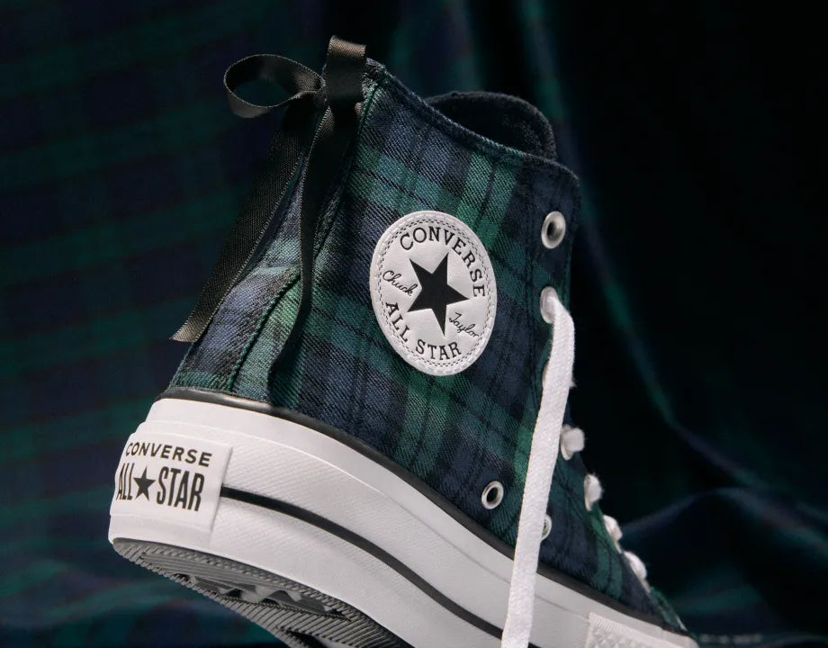 Women's Converse Chuck Taylor All Star Lift Navy Plaid / Black / White