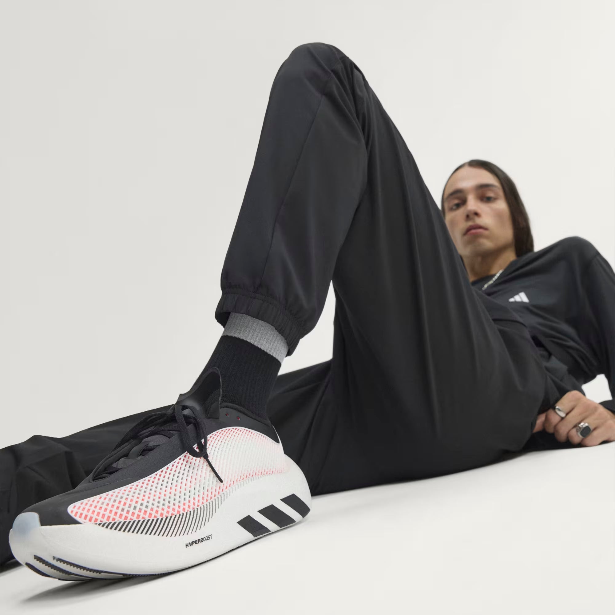 Men's adidas Running Hyperboost Euphoria Shoes White / Solar Red
