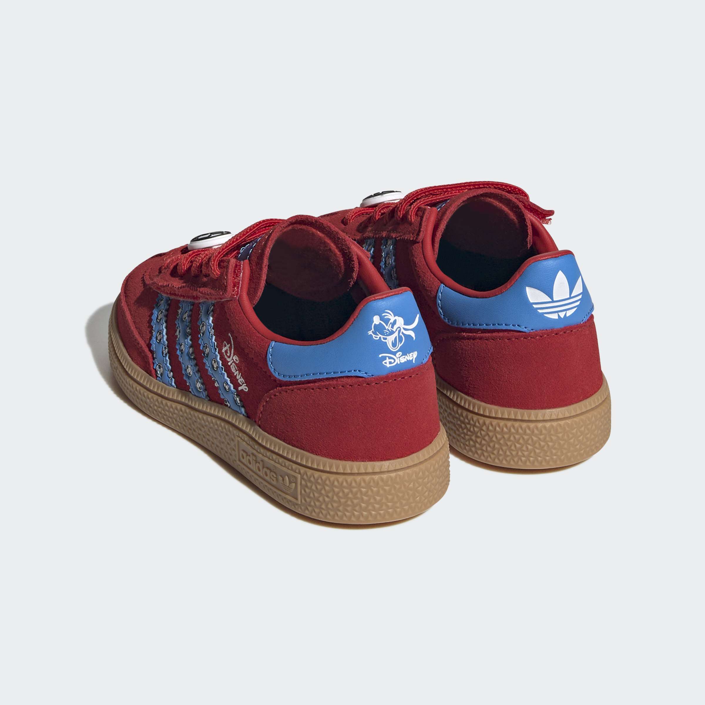Little Kids adidas Originals Handball Spezial Comfort Closure Elastic Lace Shoes Red