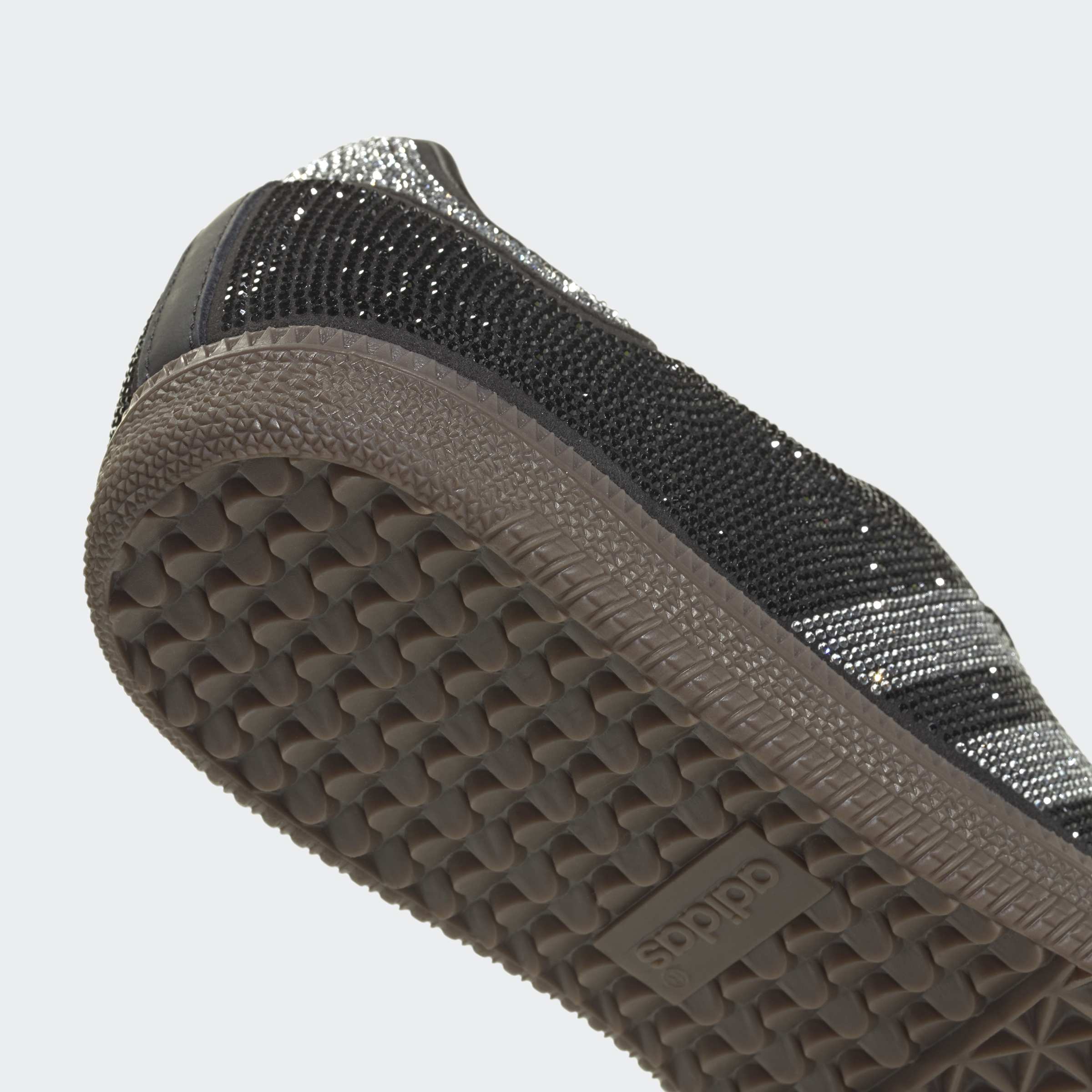 Women's adidas Originals Samba OG Shoes Black Rhinestone