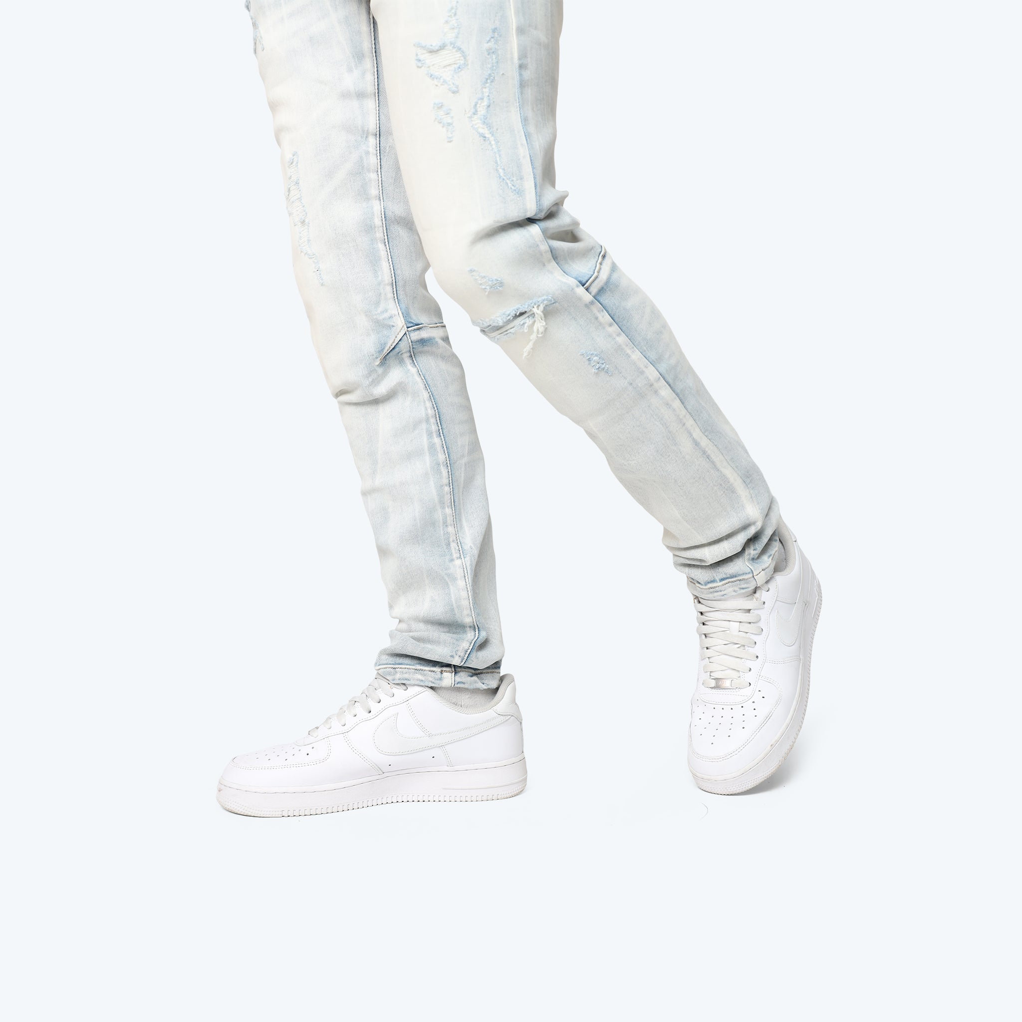 Men's Smoke Rise Slim Vintage Washed Jeans Echo Blue