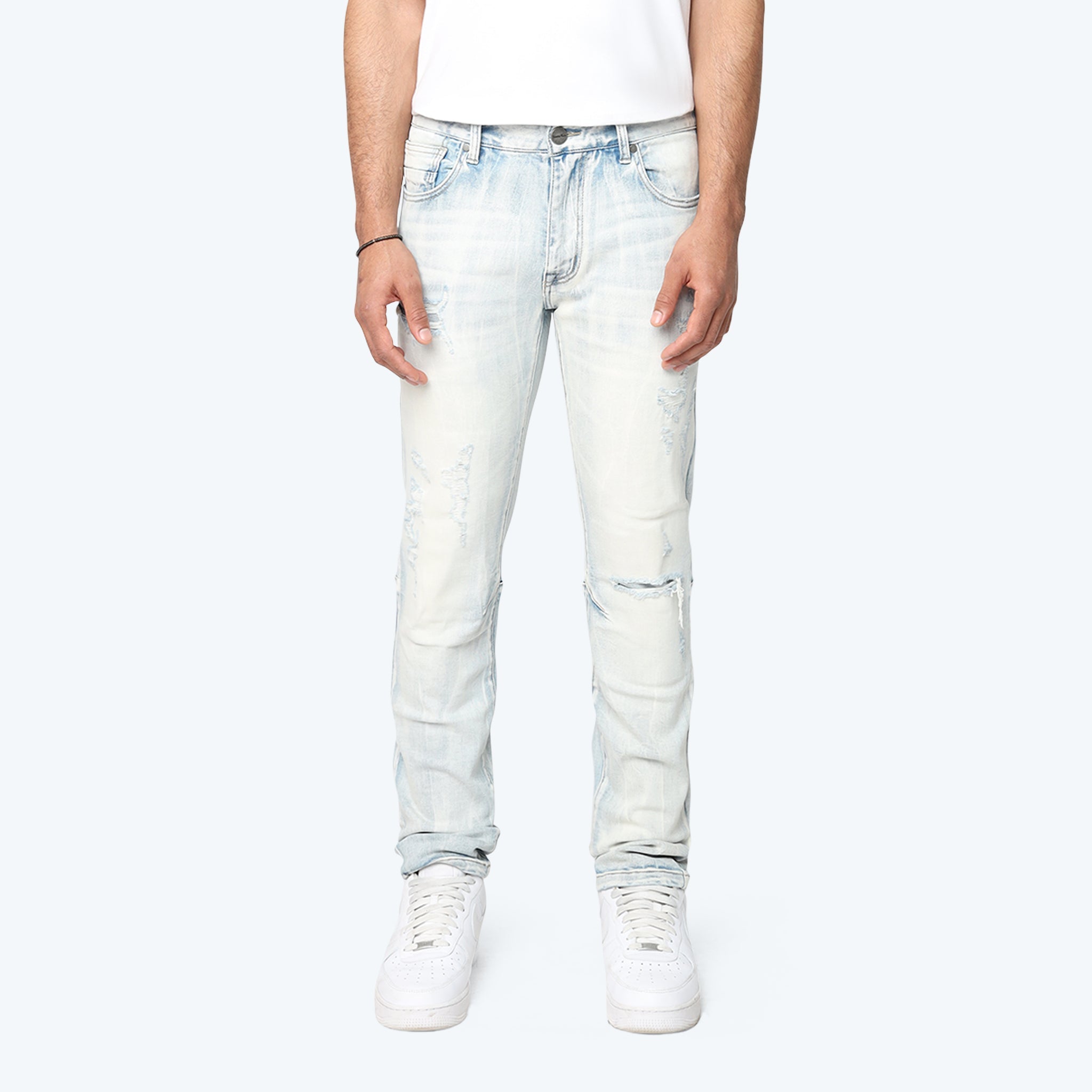 Men's Smoke Rise Slim Vintage Washed Jeans Echo Blue