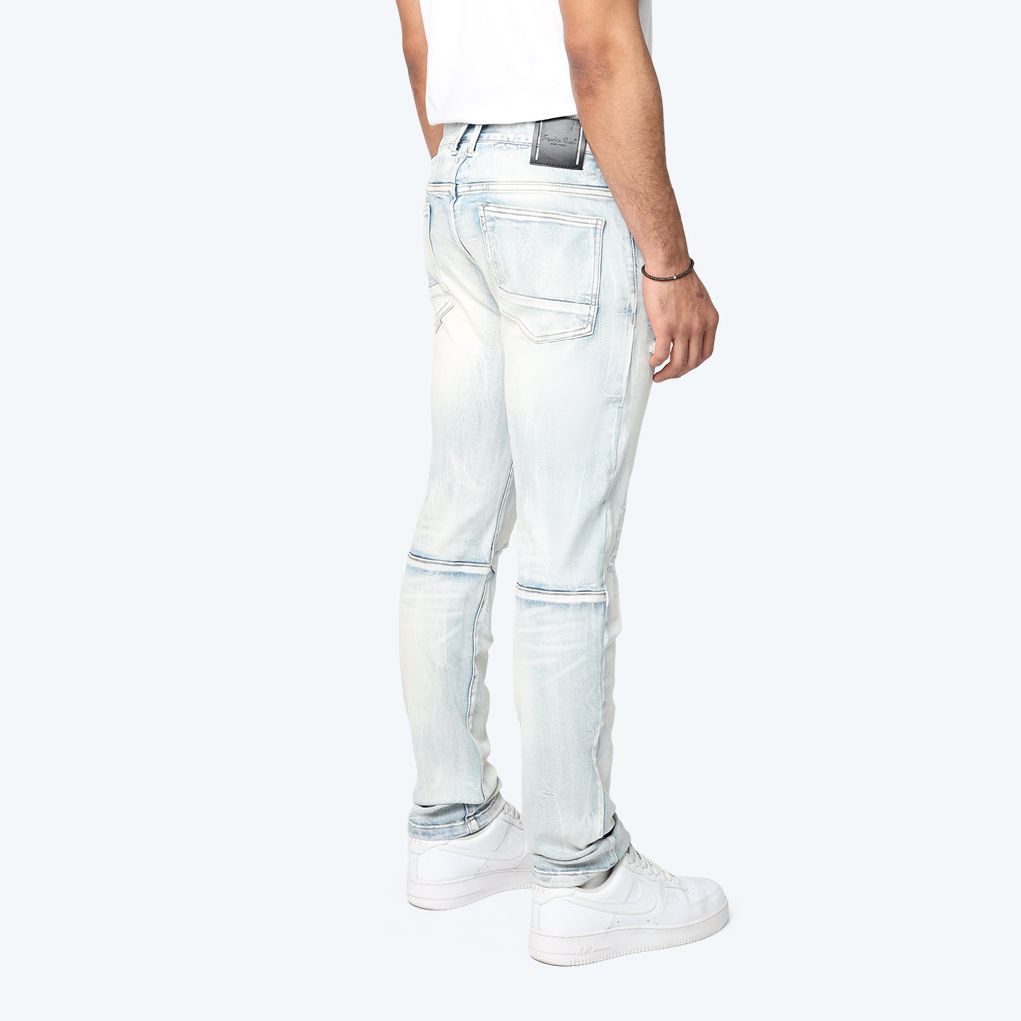 Men's Smoke Rise Slim Vintage Washed Jeans Echo Blue