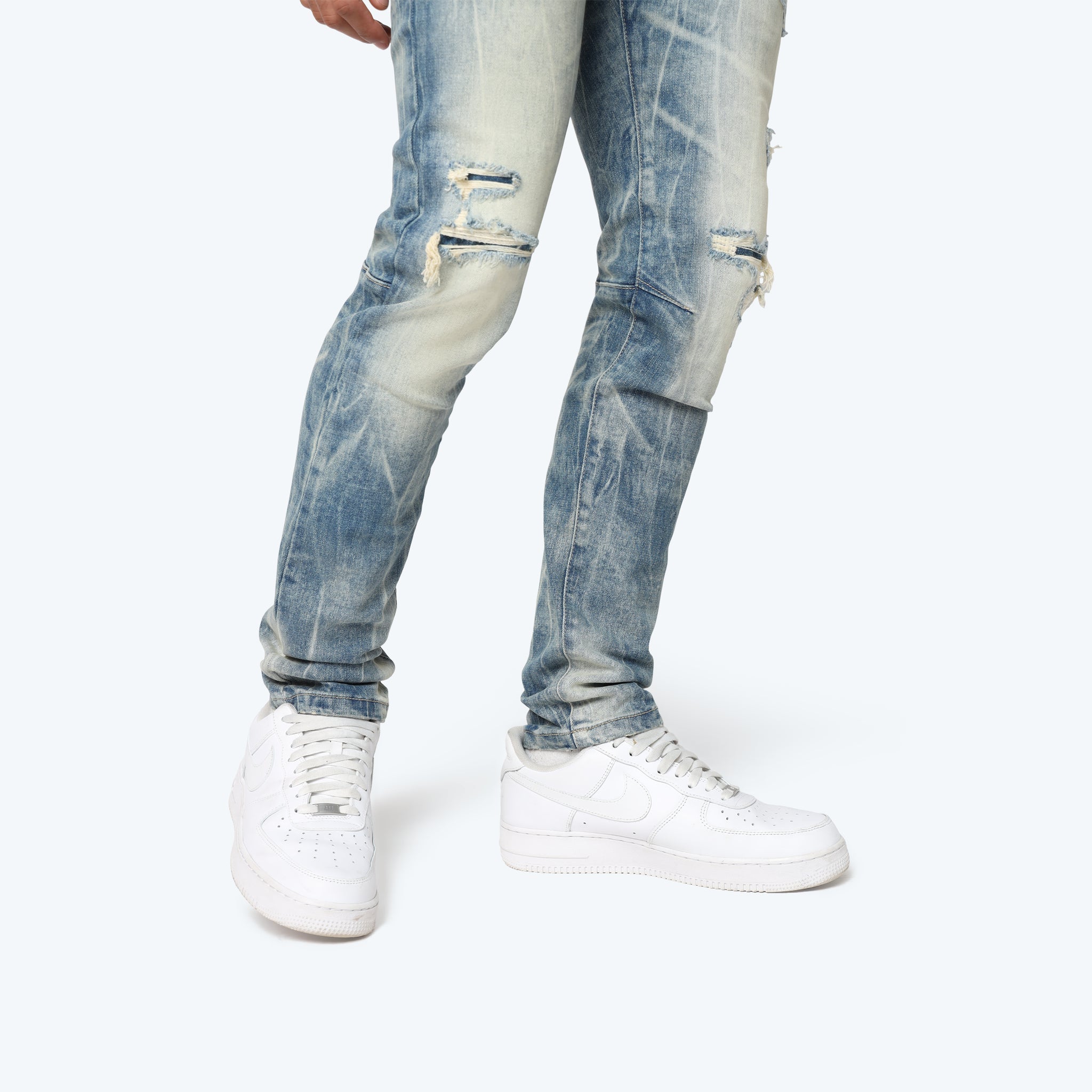 Men's Smoke Rise Slim Vintage Washed Jeans Vespera Blue