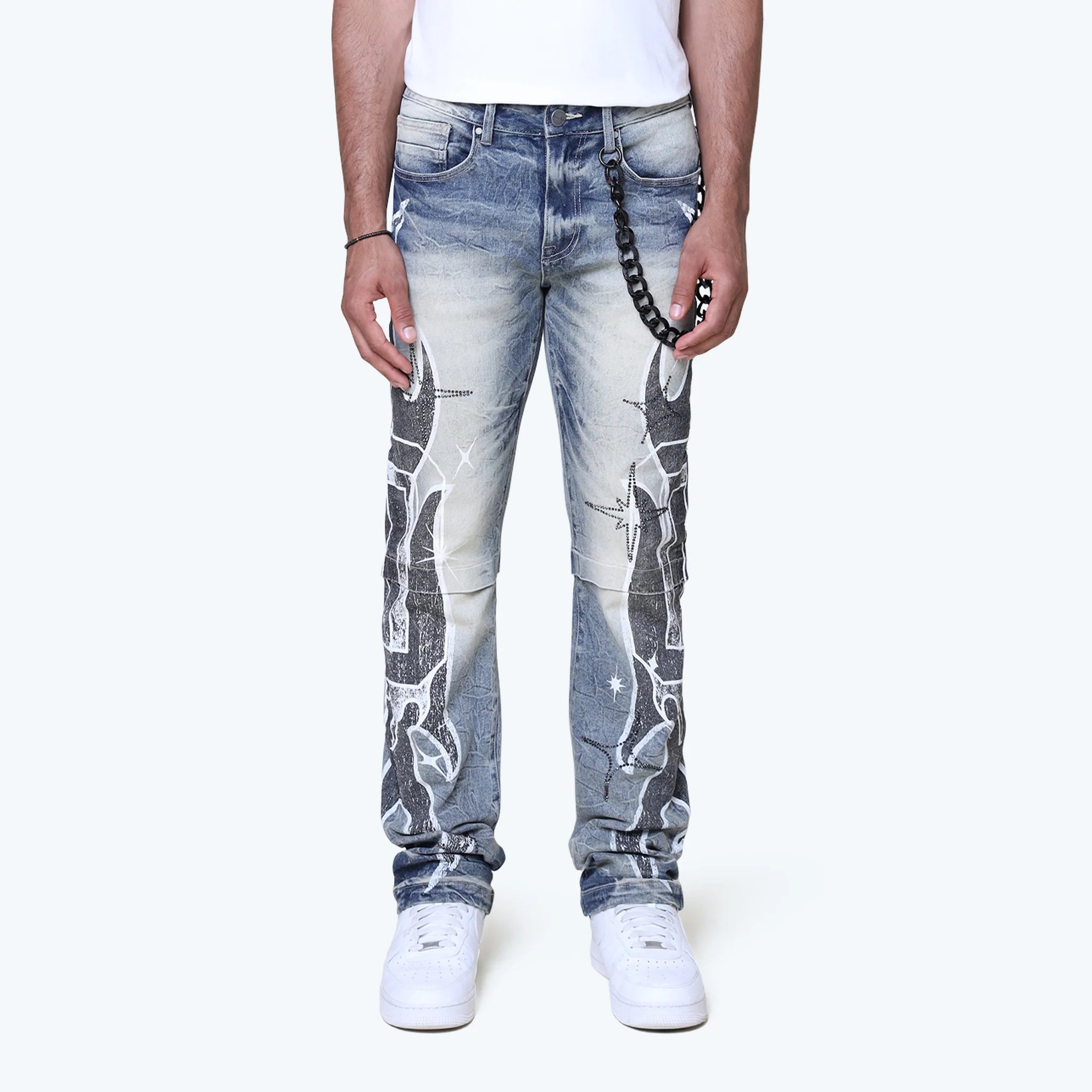 Men's Smoke Rise Long Straight Unbreakable Jeans Hazel Blue