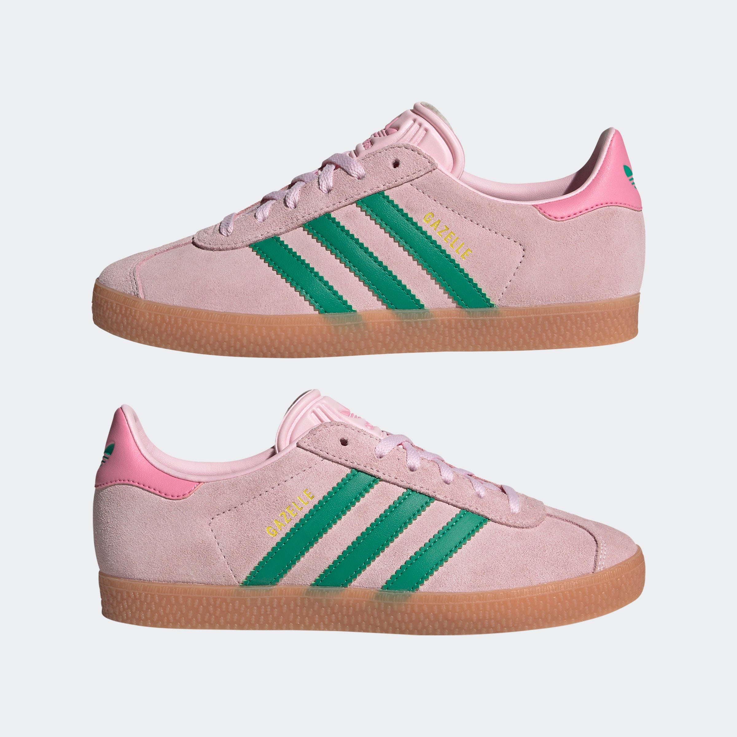Big Kids adidas Originals Gazelle Shoes Clear Pink