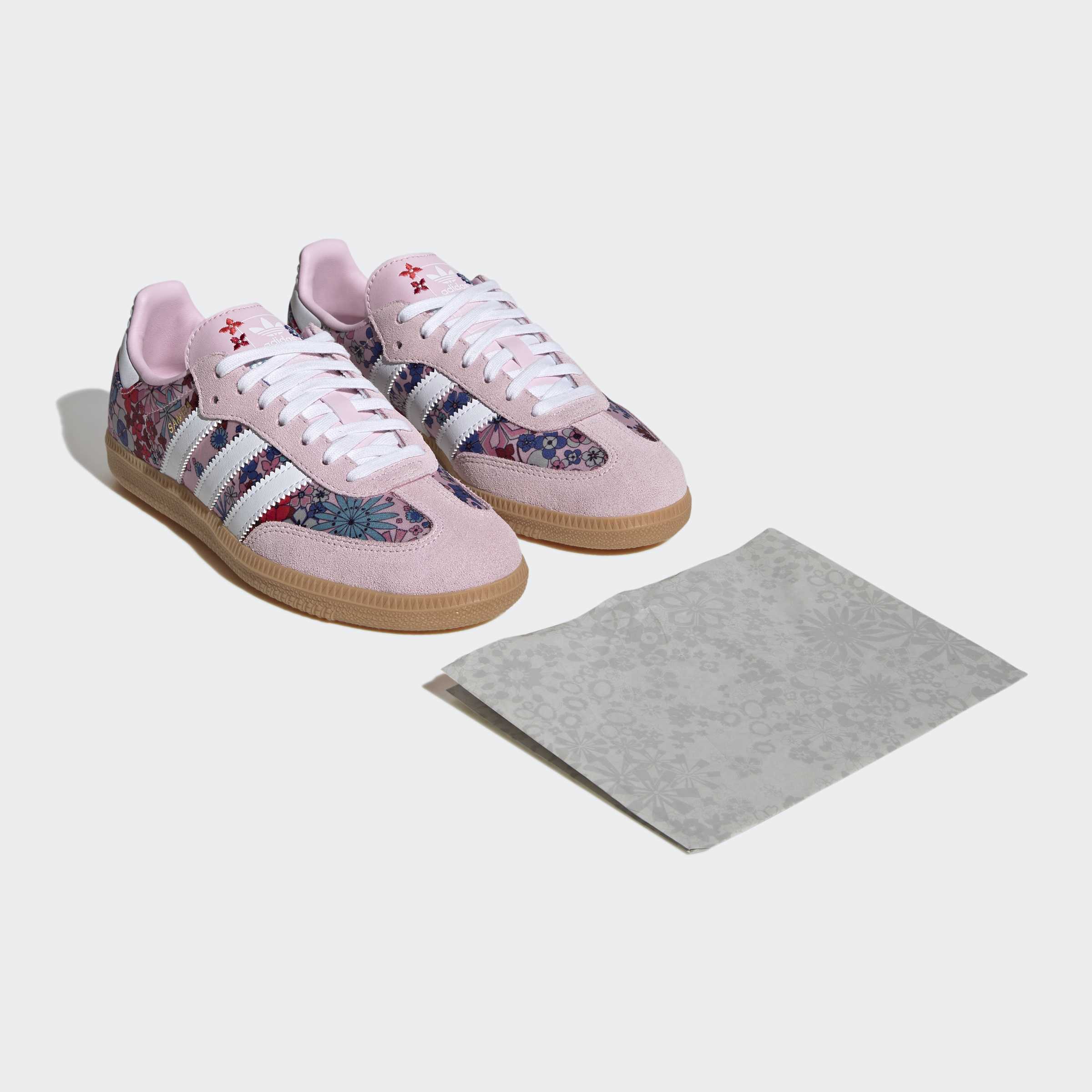 Big Kids adidas Originals Samba OG x Liberty London Shoes Clear Pink