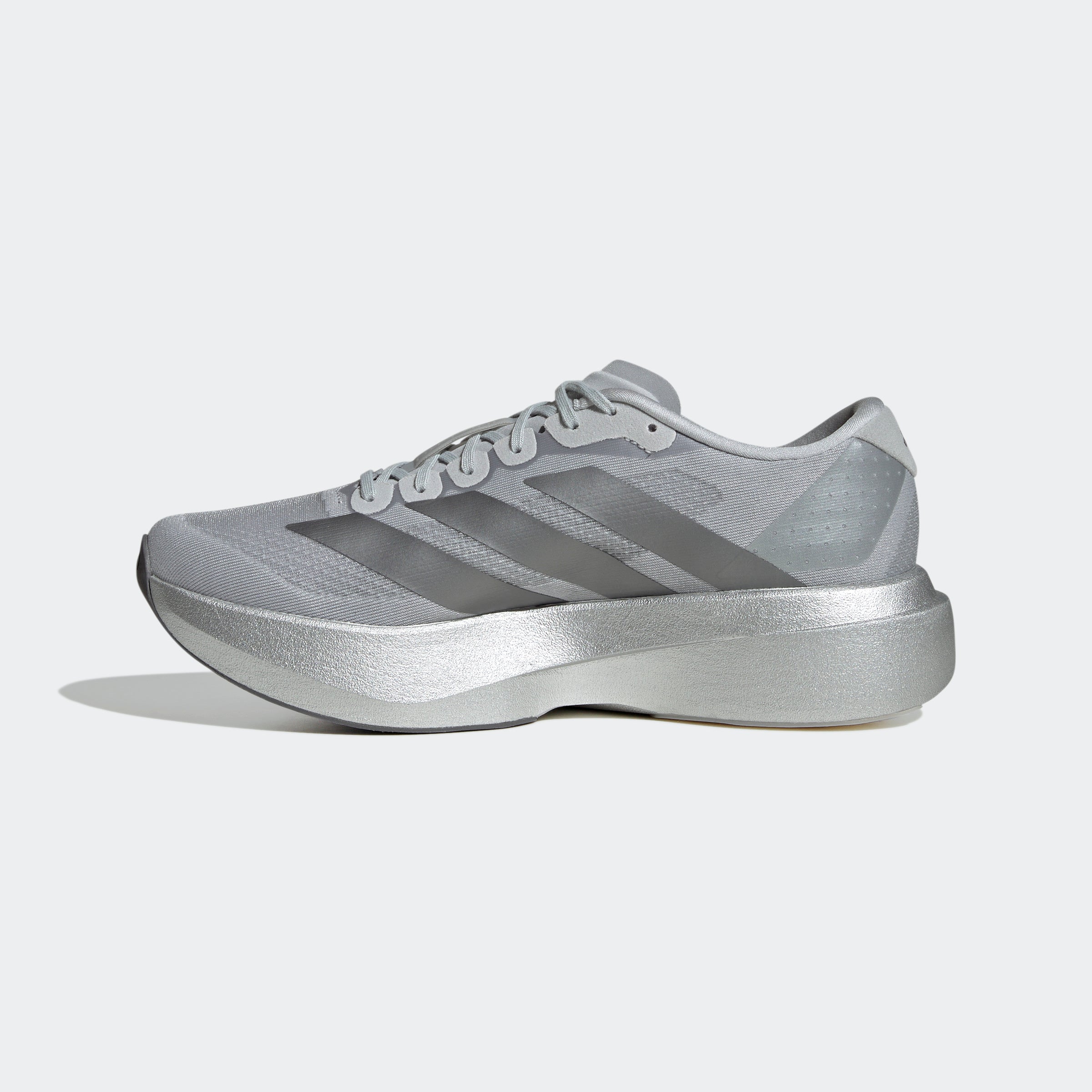 Men's adidas Running Adizero Evo SL Shoes Silver Metallic
