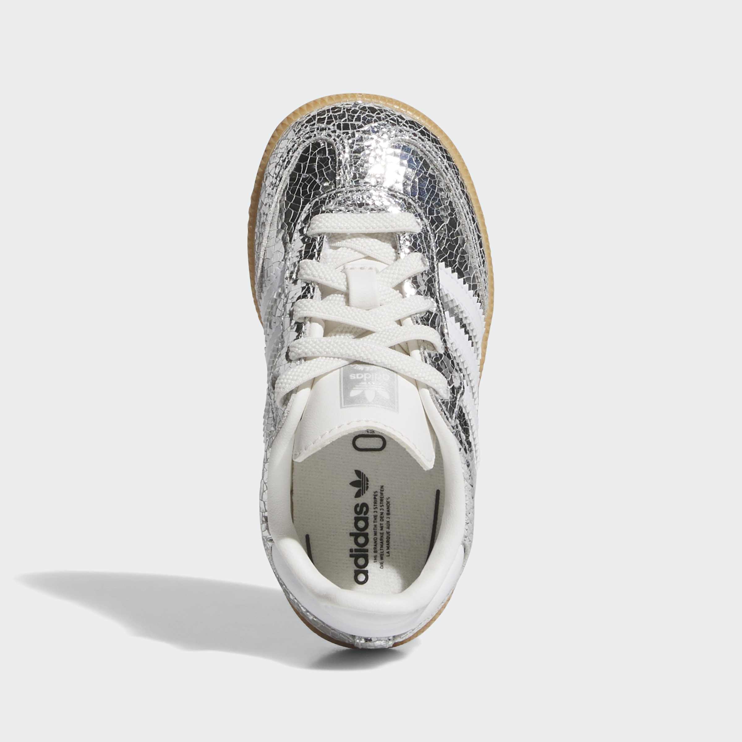 Toddlers adidas Originals Samba OG Shoes Silver Metallic / Cloud White / Gum