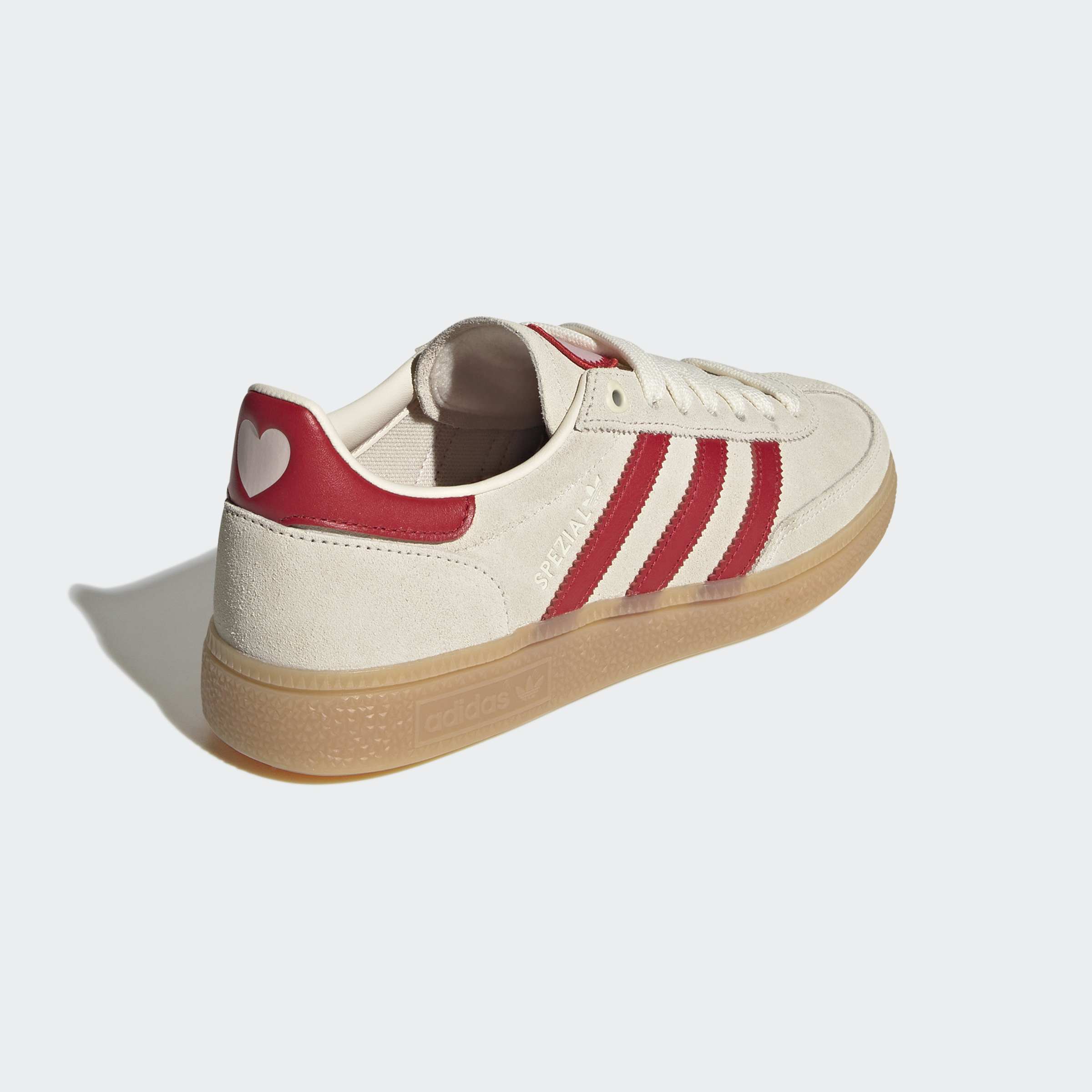 Women's adidas Originals Handball Spezial Shoes Cream White / Better Scarlet