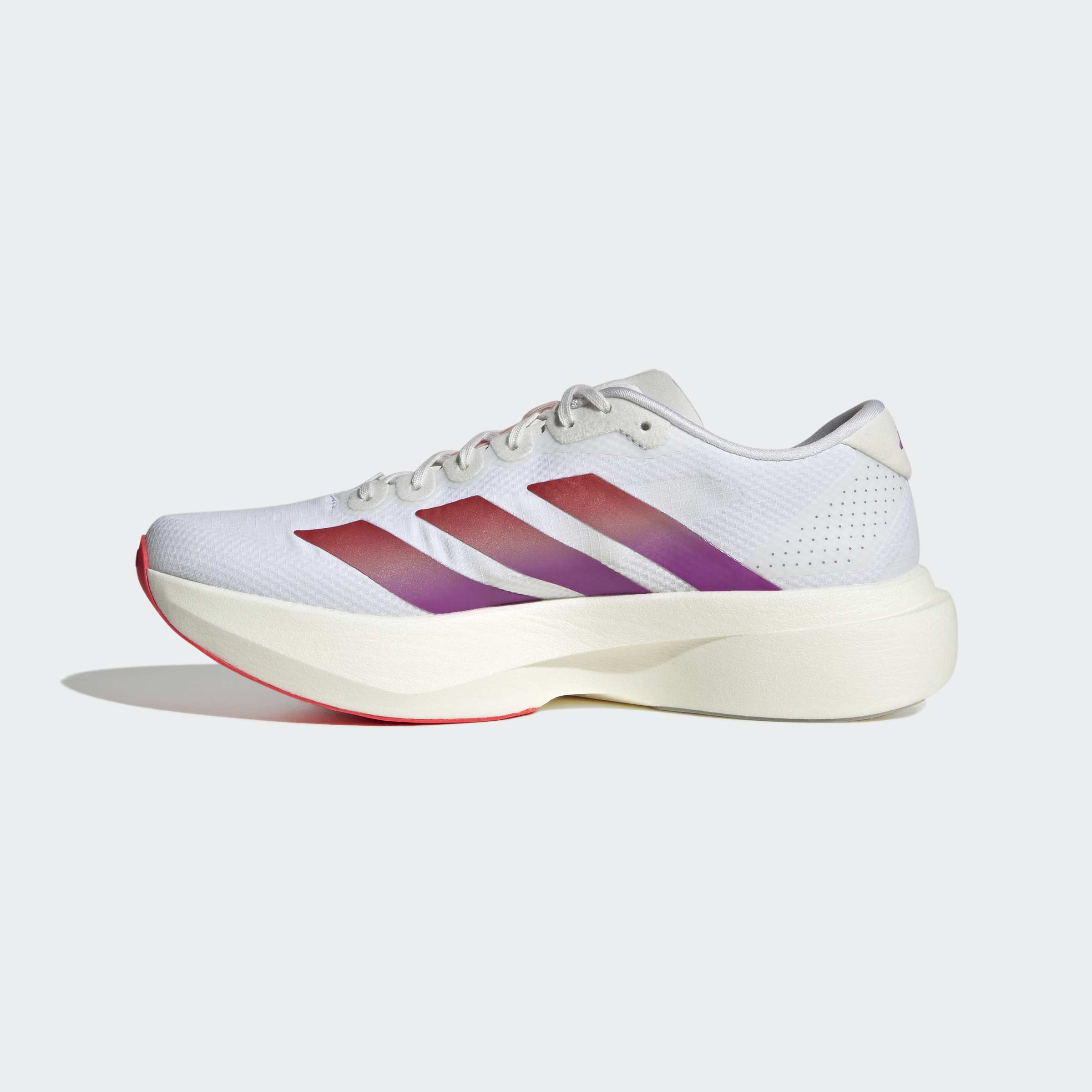 Men's adidas Running Adizero Evo SL Woven Shoes White / Lucid Red
