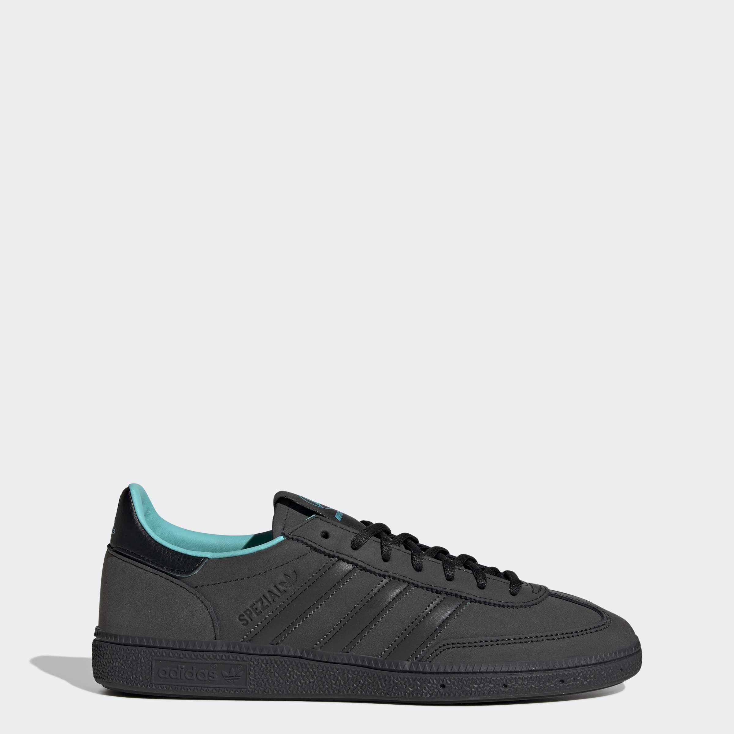 Men's adidas Originals Handball Spezial Mercedes Shoes Core Black / Semi Mint Rush