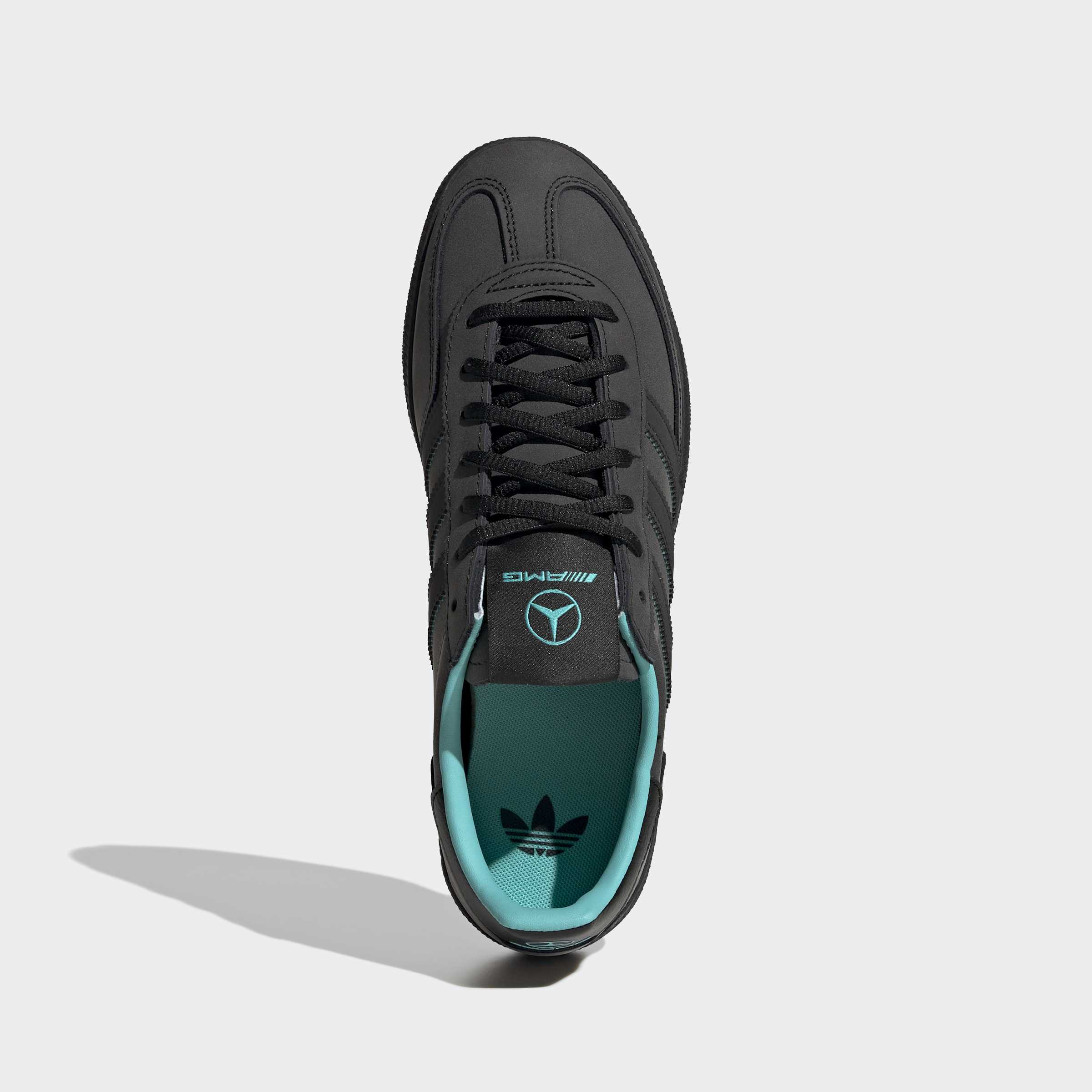 Men's adidas Originals Handball Spezial Mercedes Shoes Core Black / Semi Mint Rush